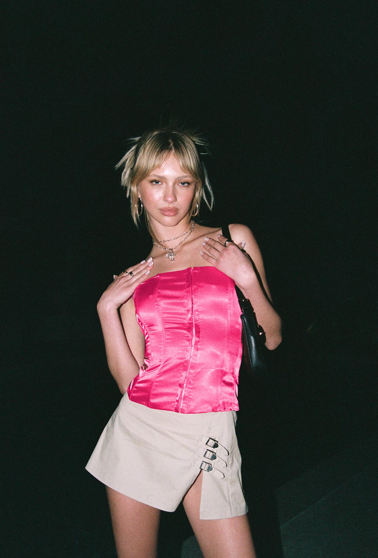 Amabel Strapless Top Pink - Image 5