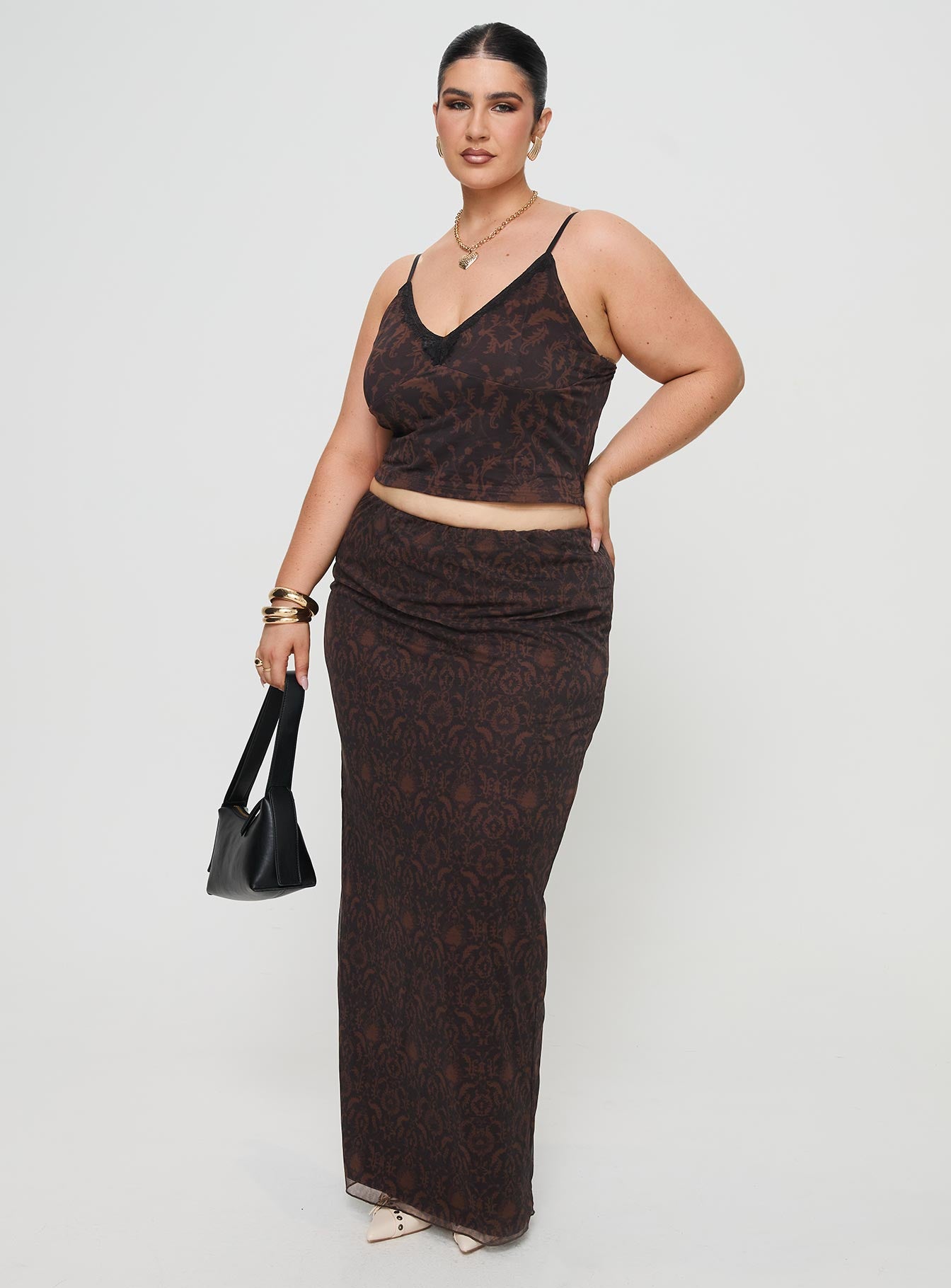 Hostona Maxi Skirt Mutli Curve - Image 3