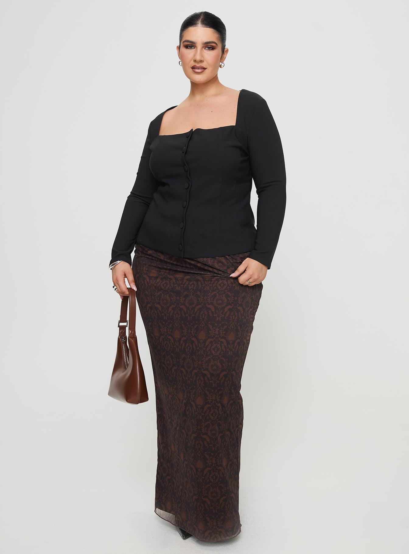 Gaskin Long Sleeve Top Black Curve - Image 3