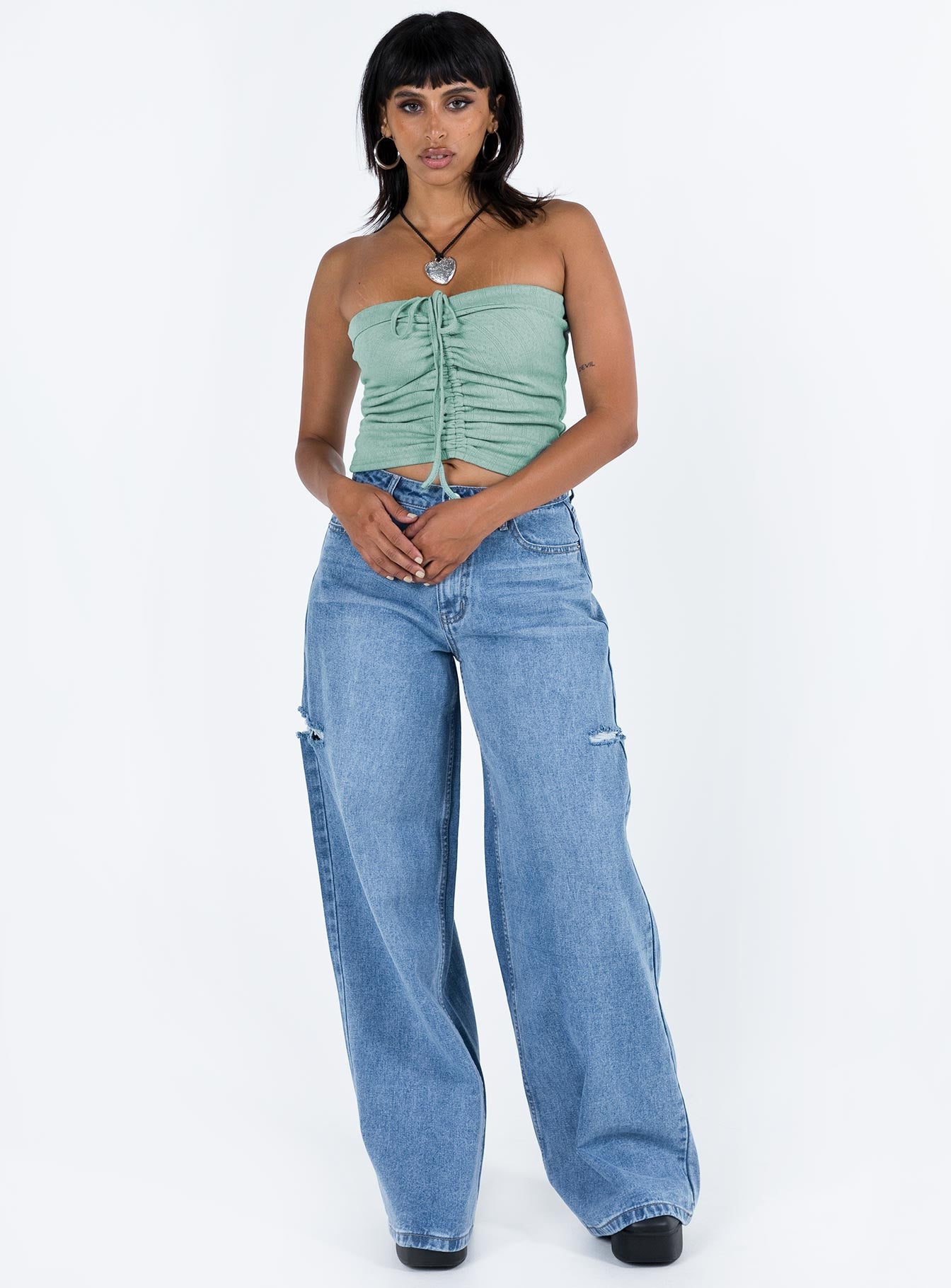 Teags Jeans Mid Wash Denim - Image 3