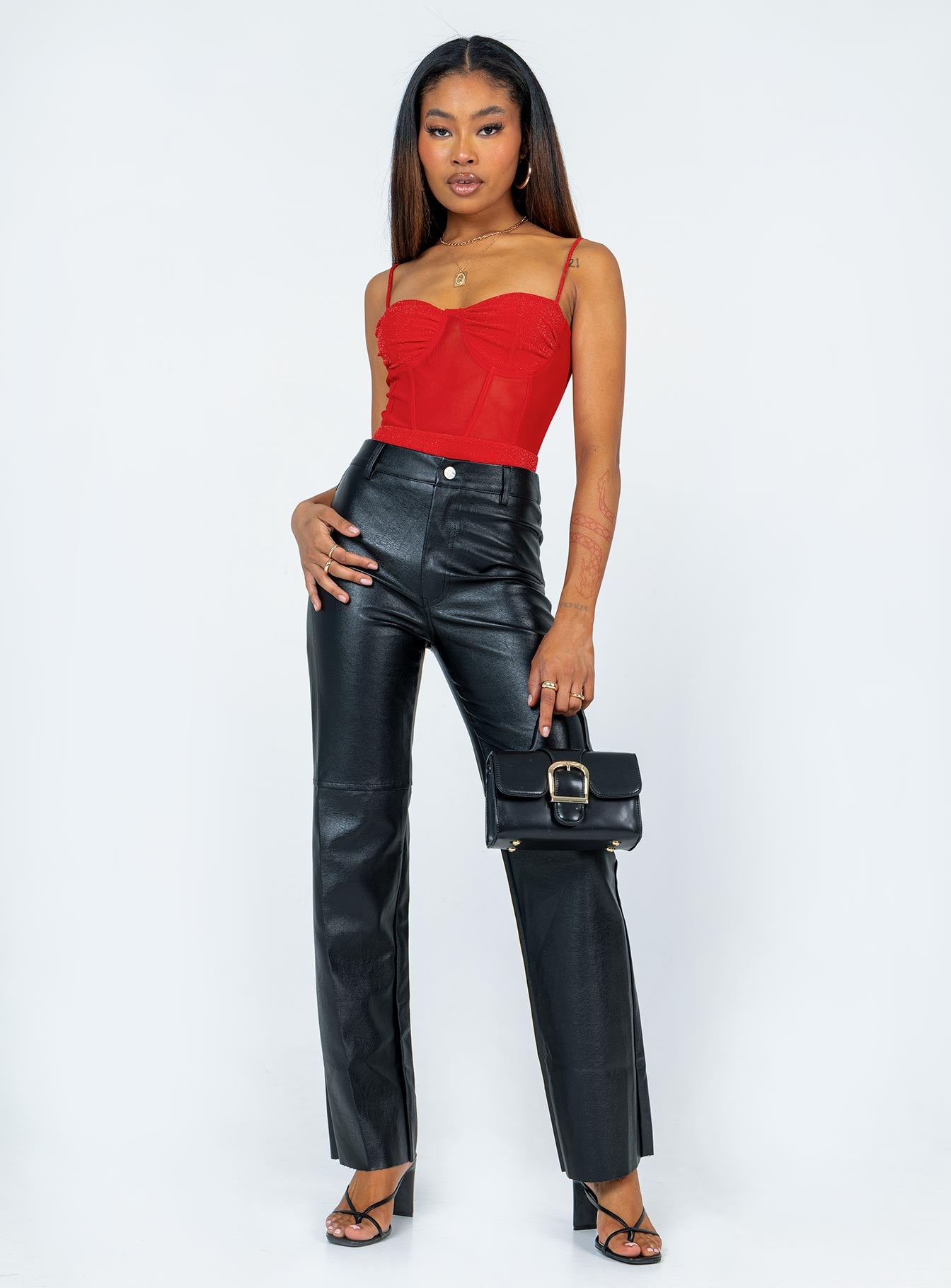 Triston Bodysuit Red - Image 3