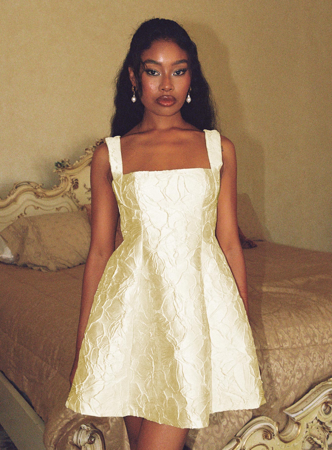 Eloquent Mini Dress Light Yellow - Image 2