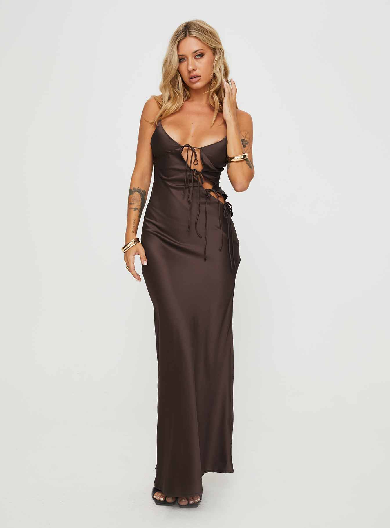 About A Girl Maxi Dress Chocolate - Image 3