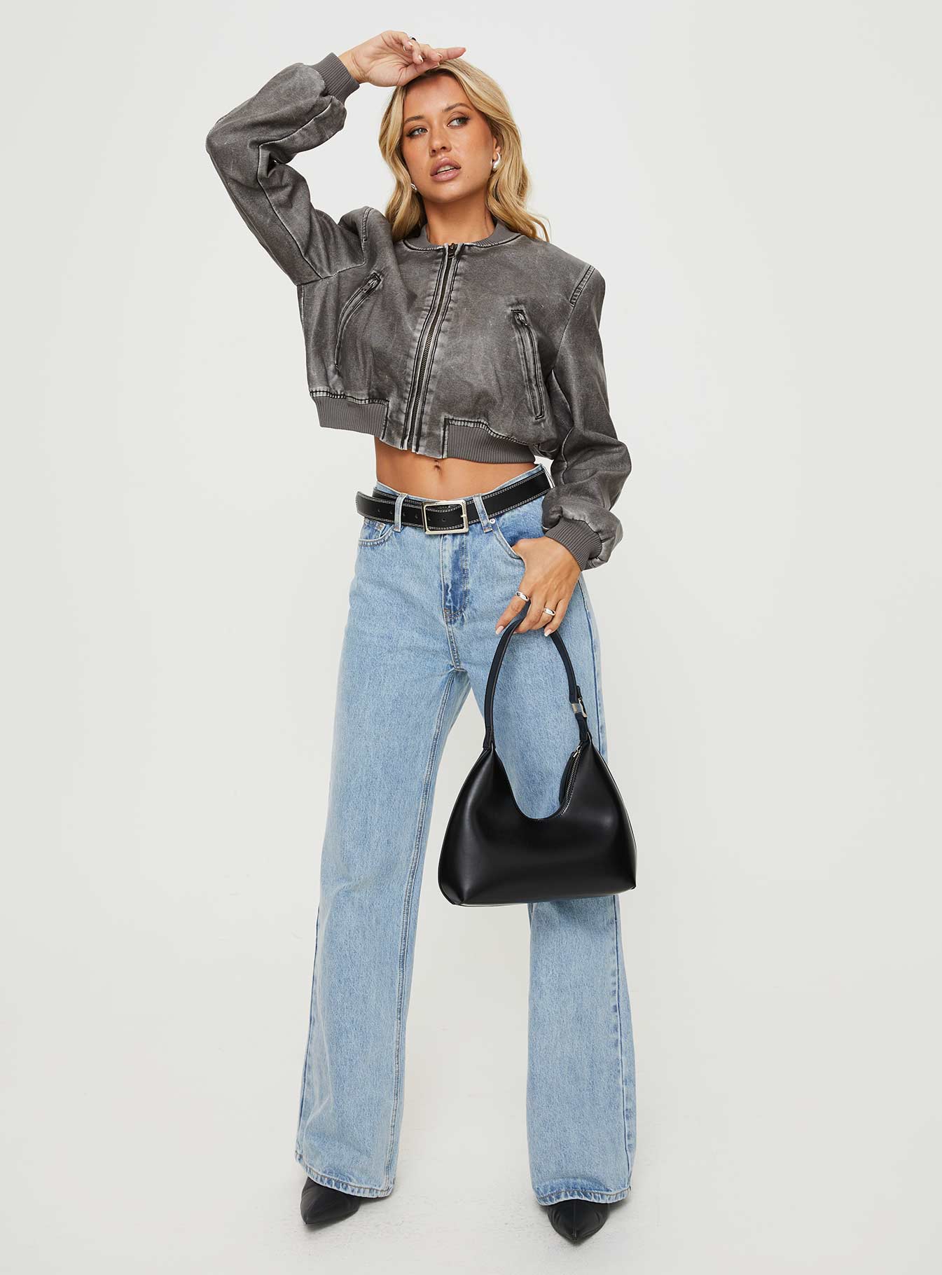 Allure Bomber Jacket Slate - Image 3