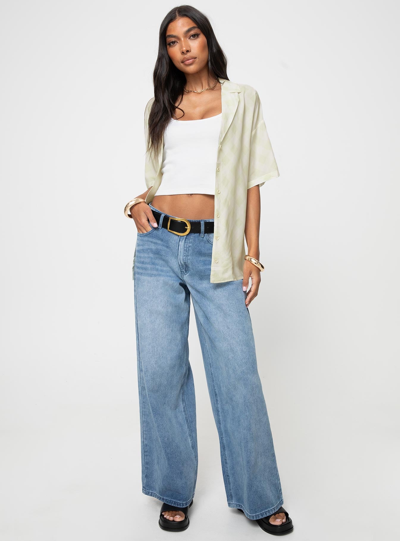 Caraliia Shirt Green Check - Image 3