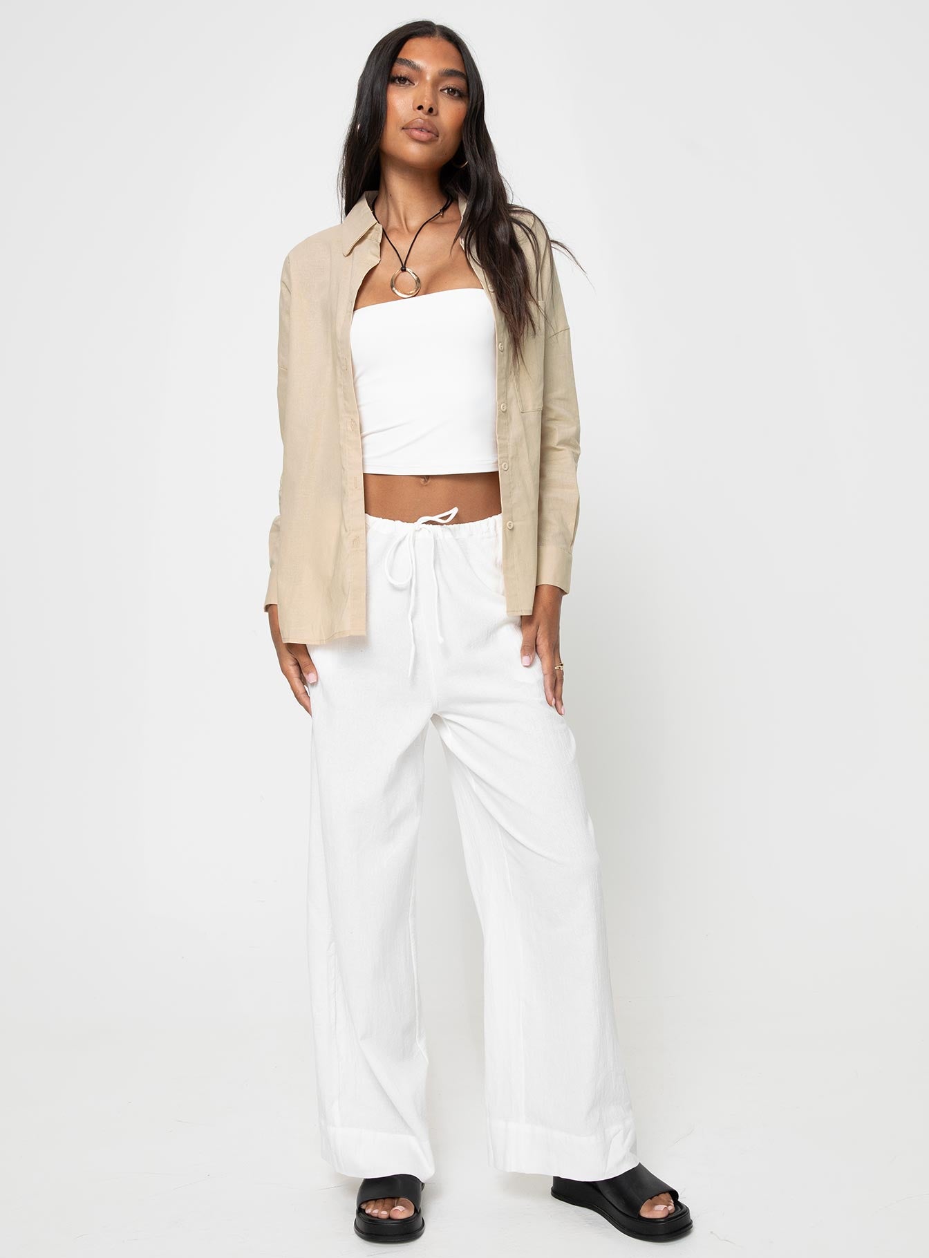 Fayette Shirt Beige - Image 2