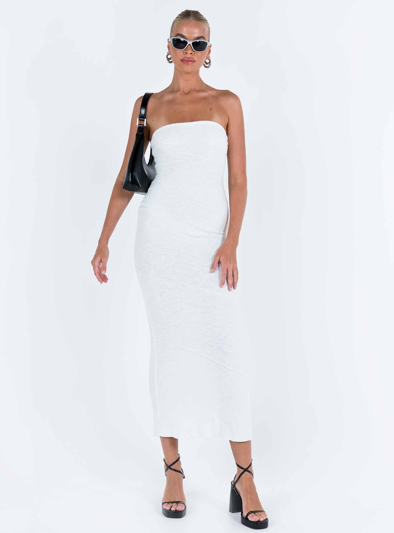 Oscar Midi Dress White Tall - Image 3