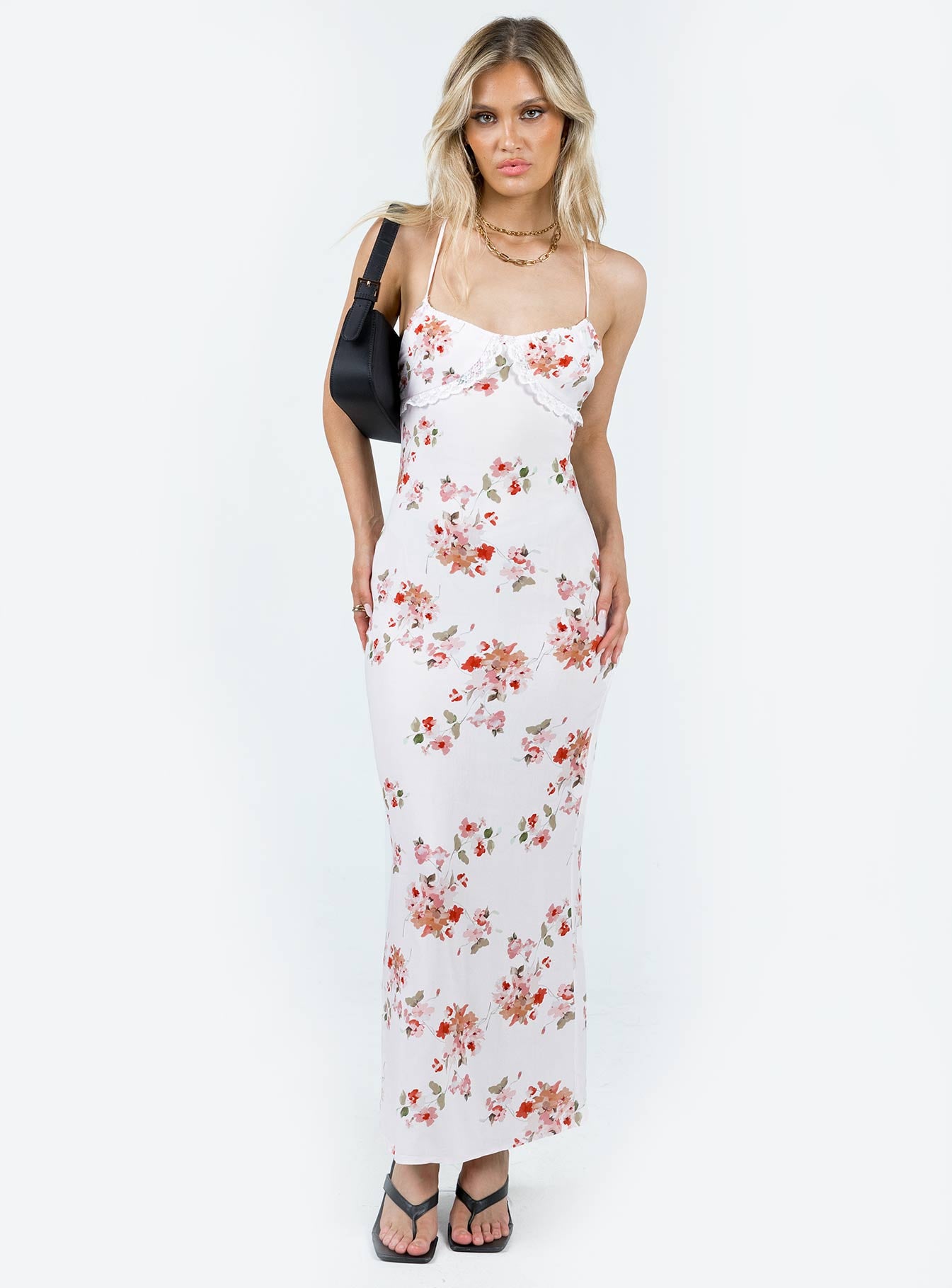 Amos Maxi Dress Pink Multi - Image 3