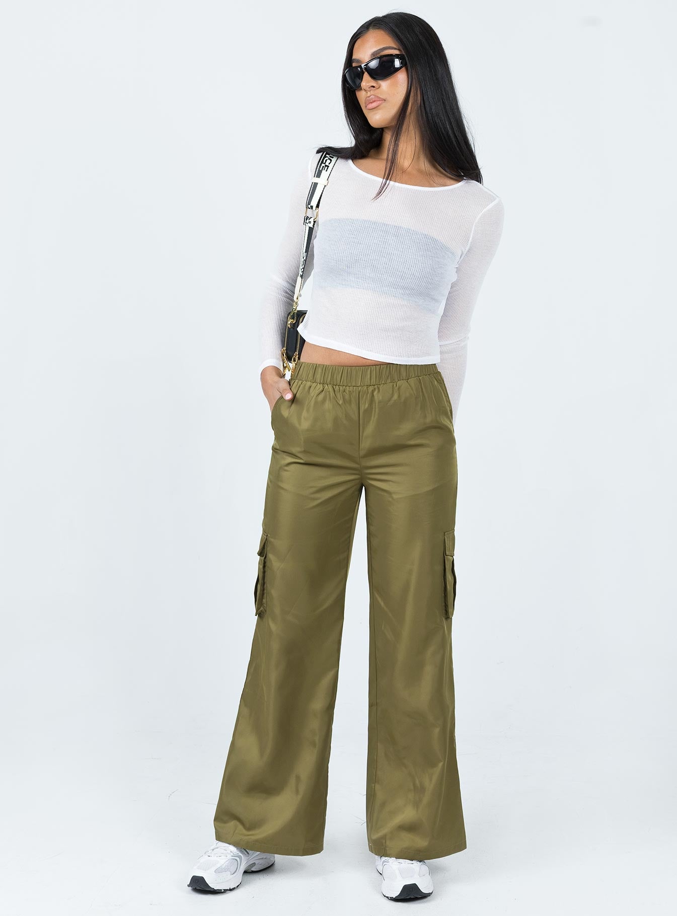 Cademan Cargo Pants Khaki - Image 3