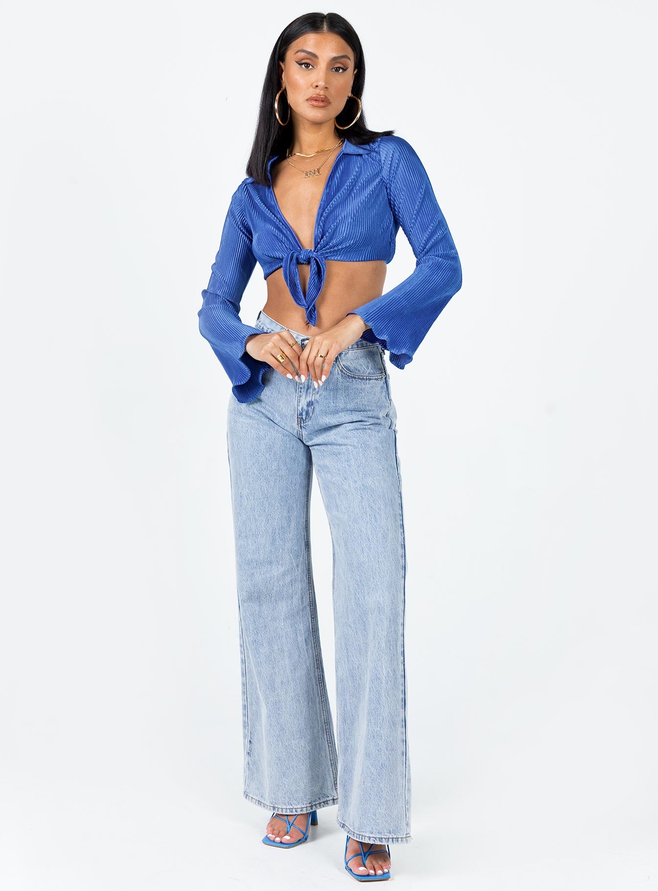 Venga Long Sleeve Top Blue - Image 3