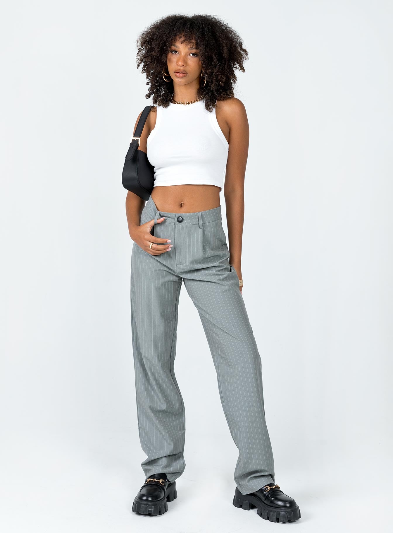 Titius Pant Grey Pinstripe - Image 3