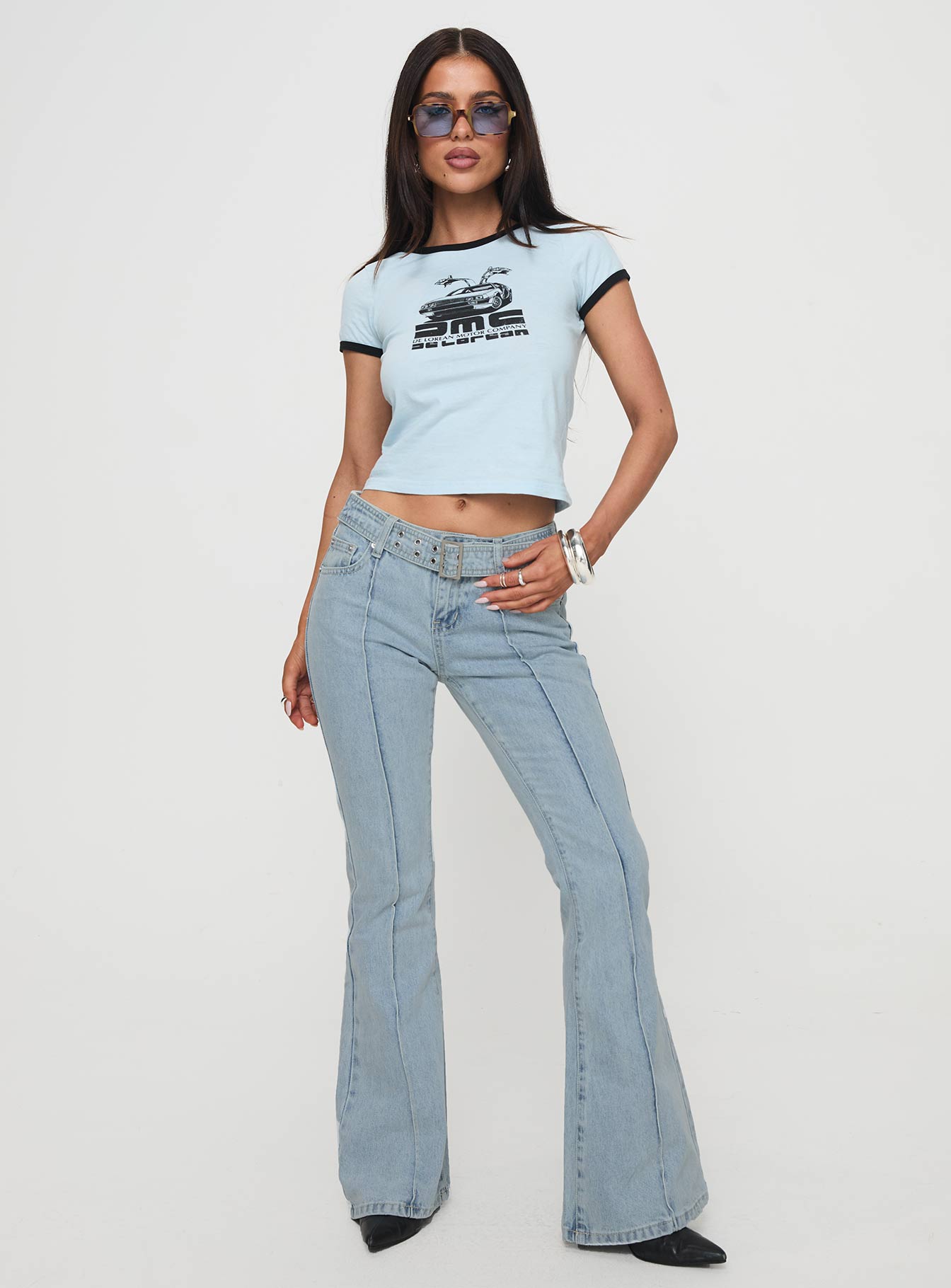 Echovalley Low Rise Jeans Light Wash - Image 3