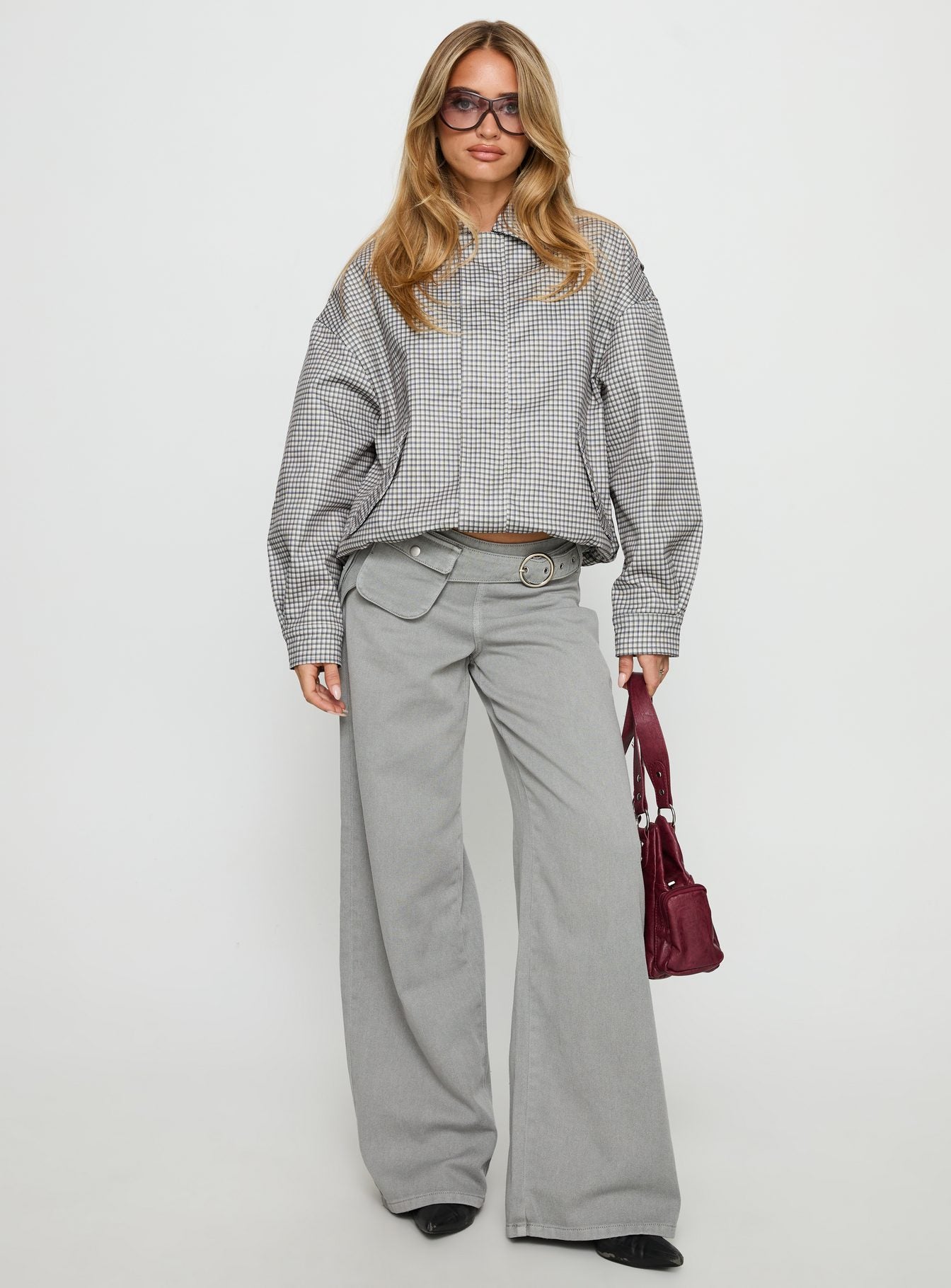 Kenny Bomber Jacket Cream Check - Image 3