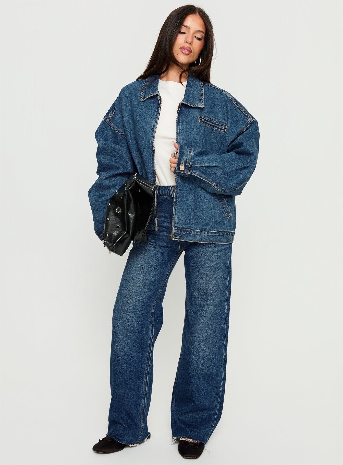 Riina Bomber Jacket Denim - Image 3