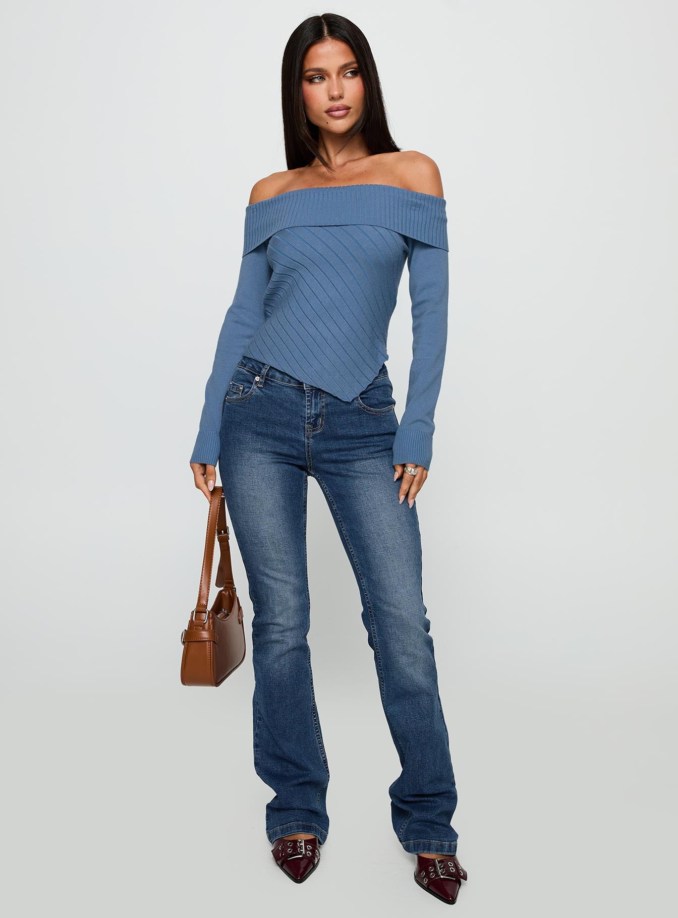 Brisa Long Sleeve Top Blue - Image 3