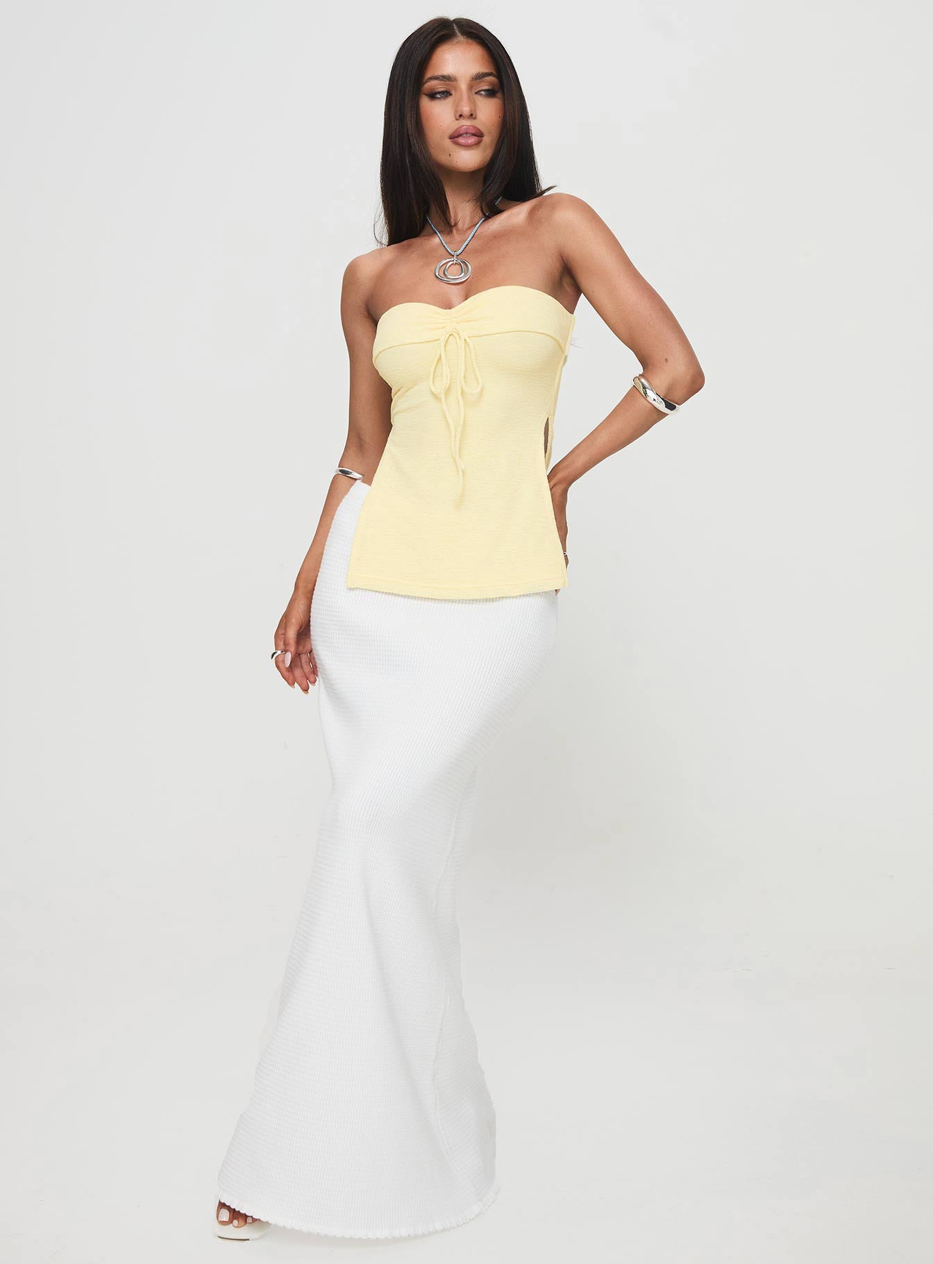 Laurenita Longline Tube Top Yellow - Image 3