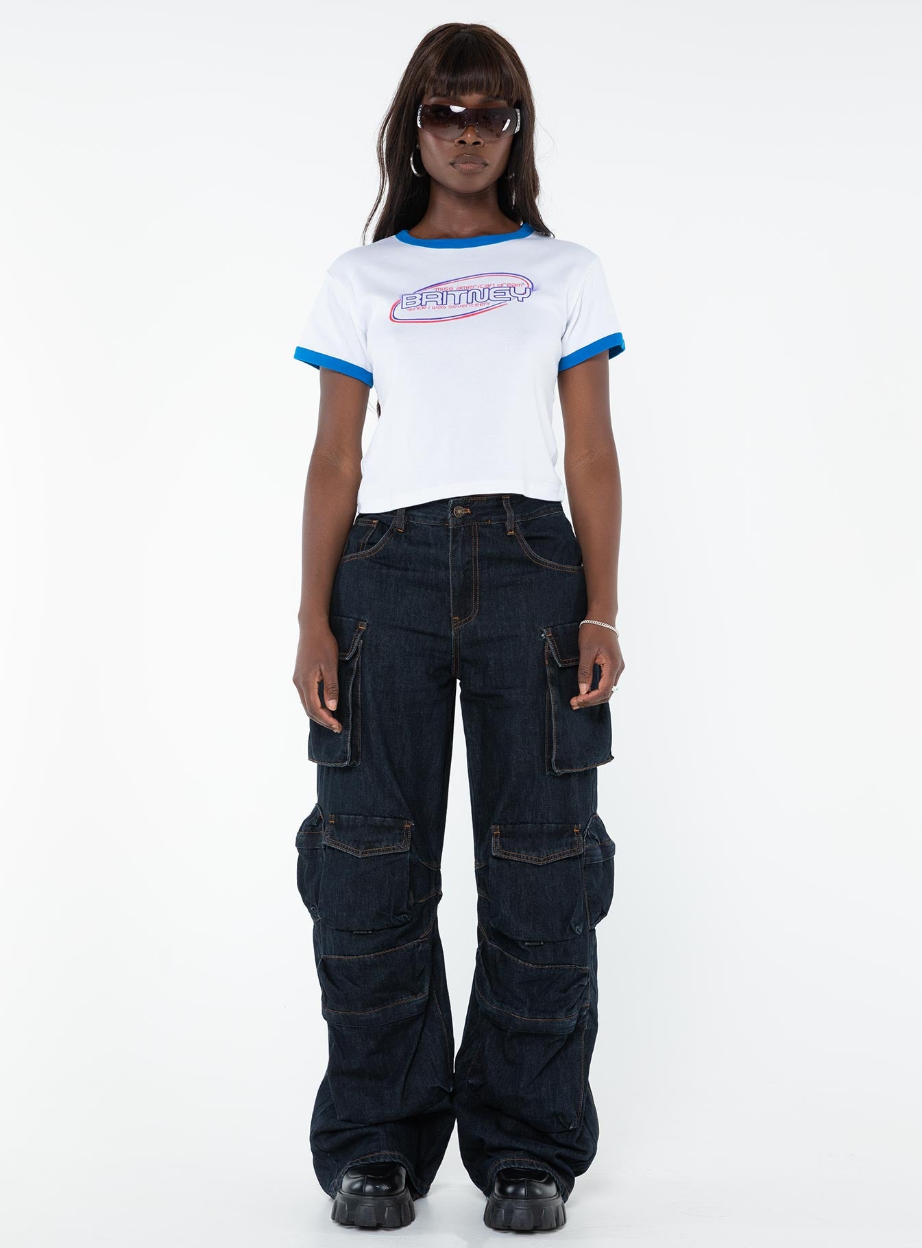 Britney Seventeen Baby Tee White - Image 3