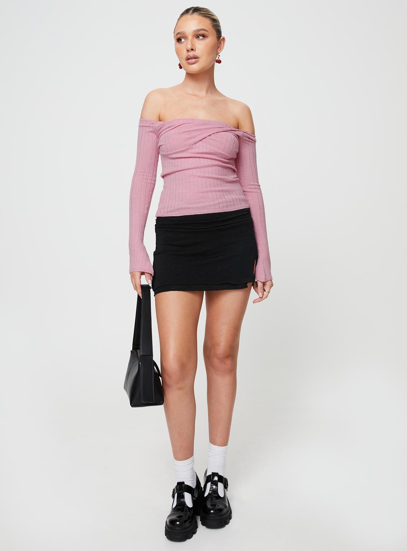 Adalia Long Sleeve Top Pink - Image 3
