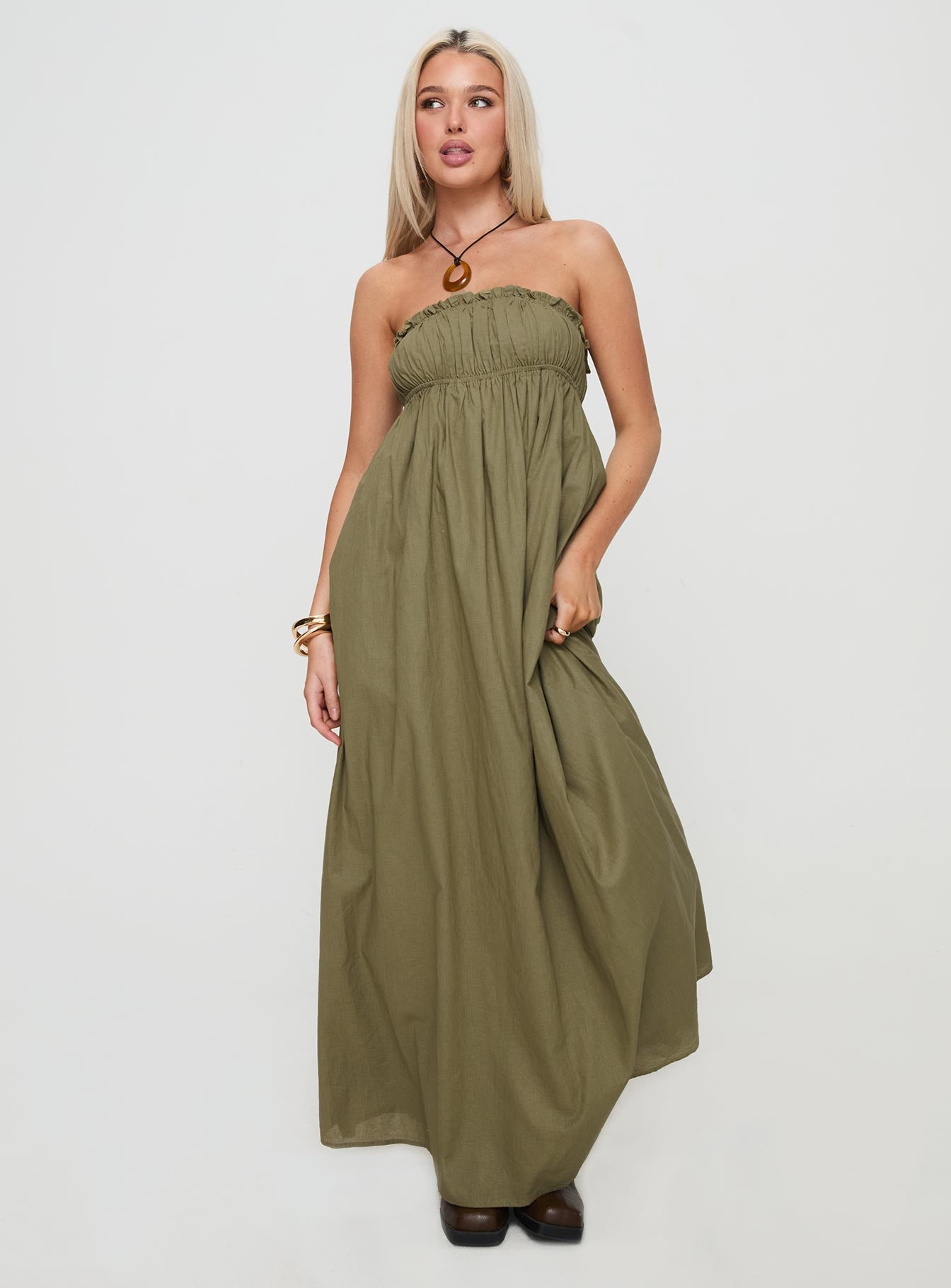 Isannah Maxi Dress Sage - Image 2