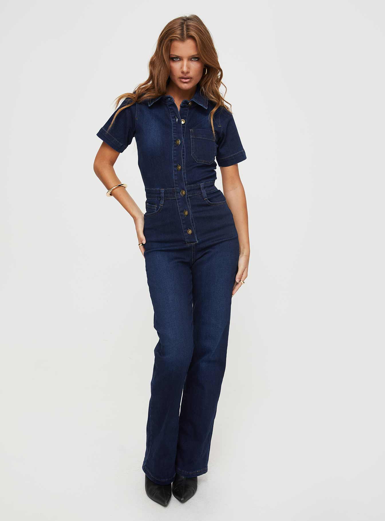 Muro Denim Jumpsuit Blue - Image 3