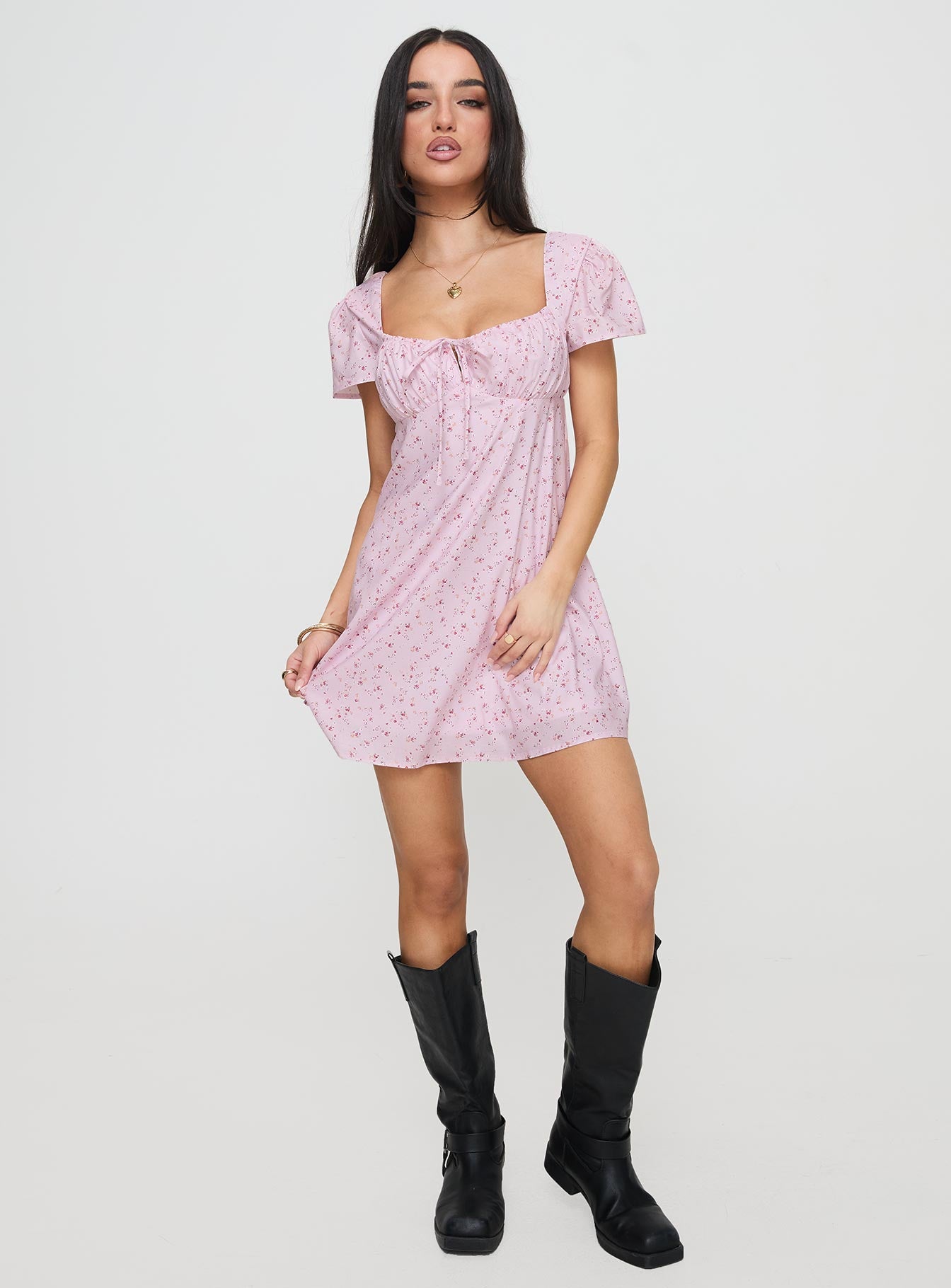 Jaxton Mini Dress Pink Multi - Image 2