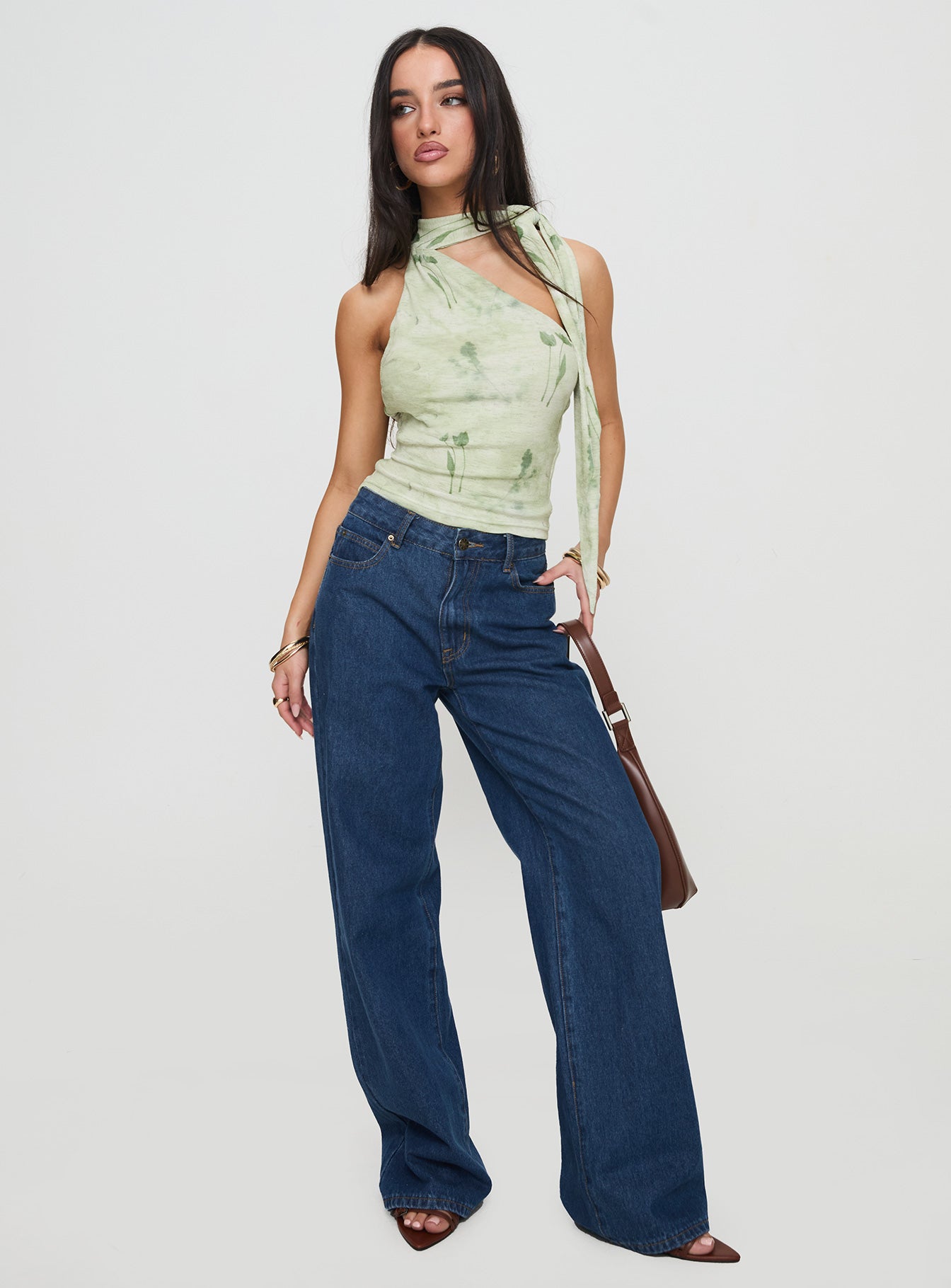 Anderstone Neck Tie Top Green - Image 3