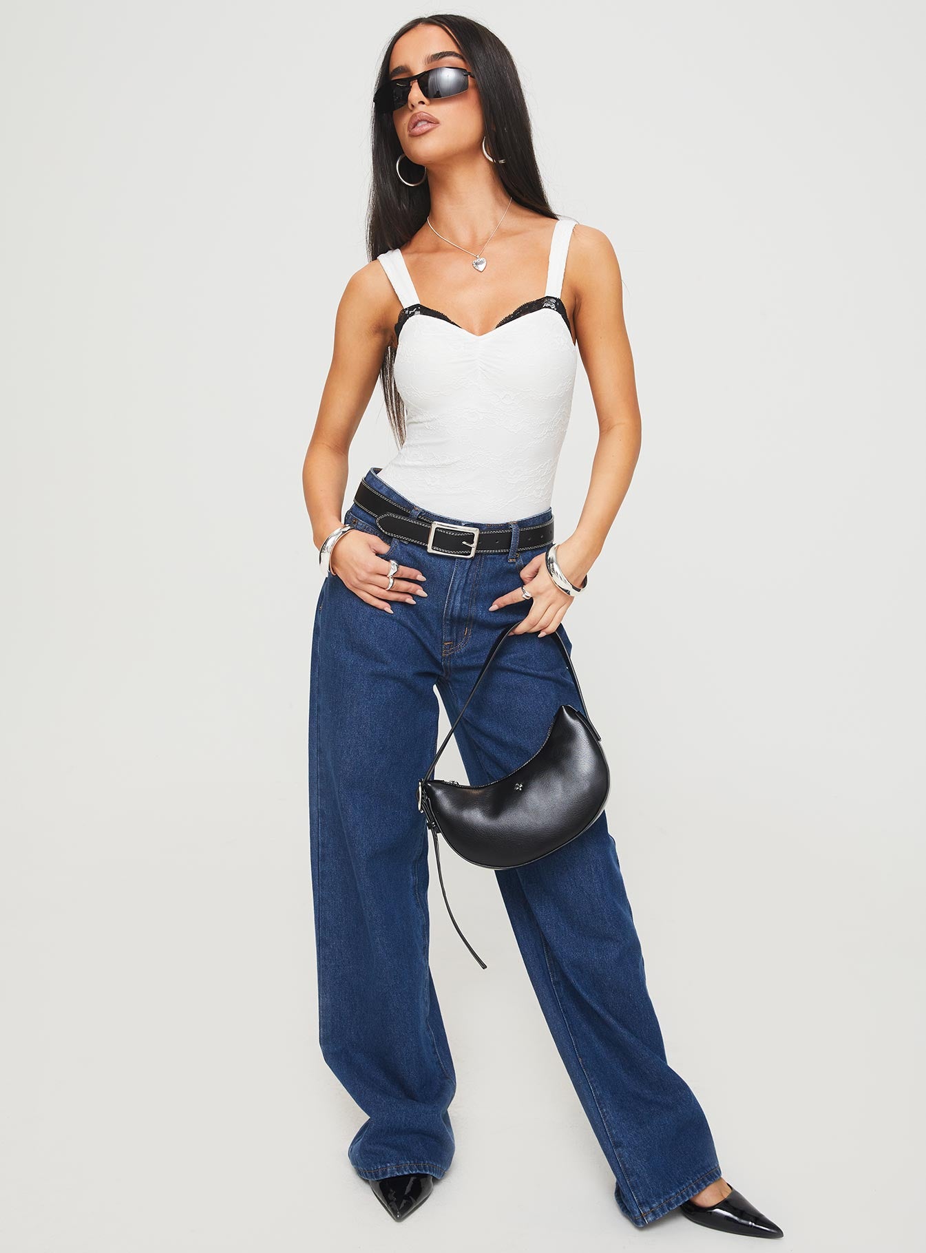 Landry Lace Bodysuit White - Image 3