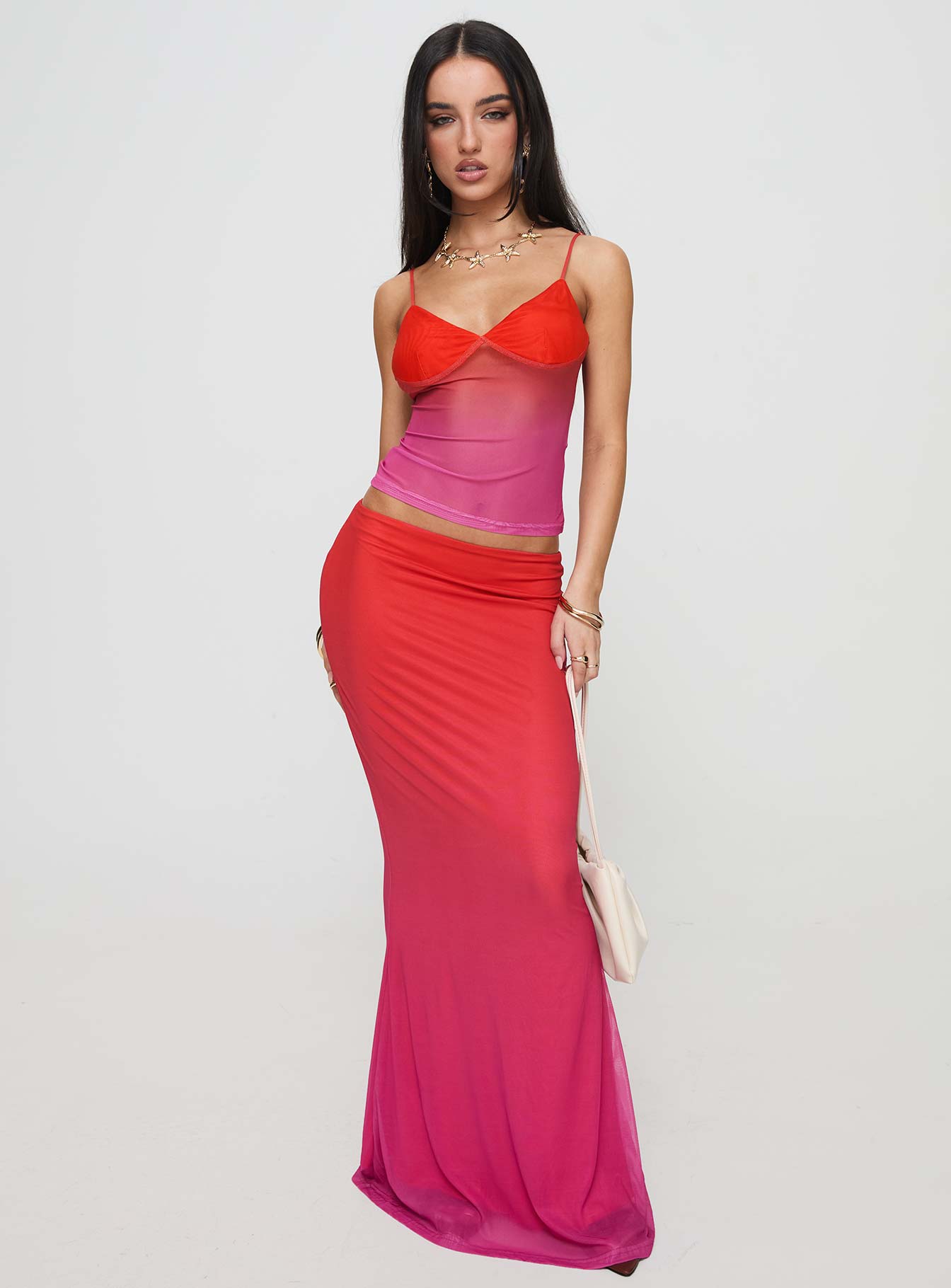 Teen Spirit Maxi Skirt Pink Ombre - Image 3