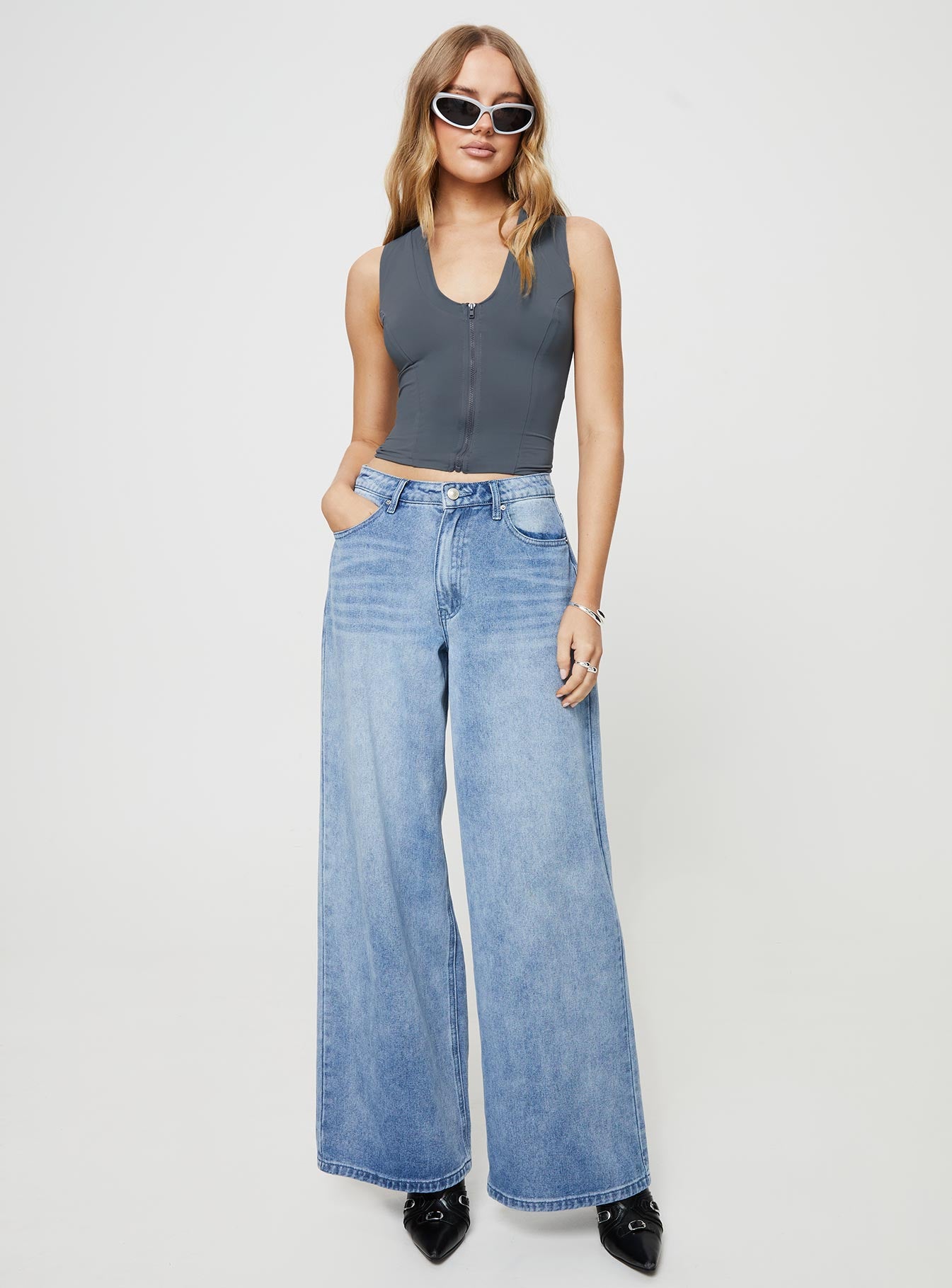 Turro Vest Top Slate - Image 3