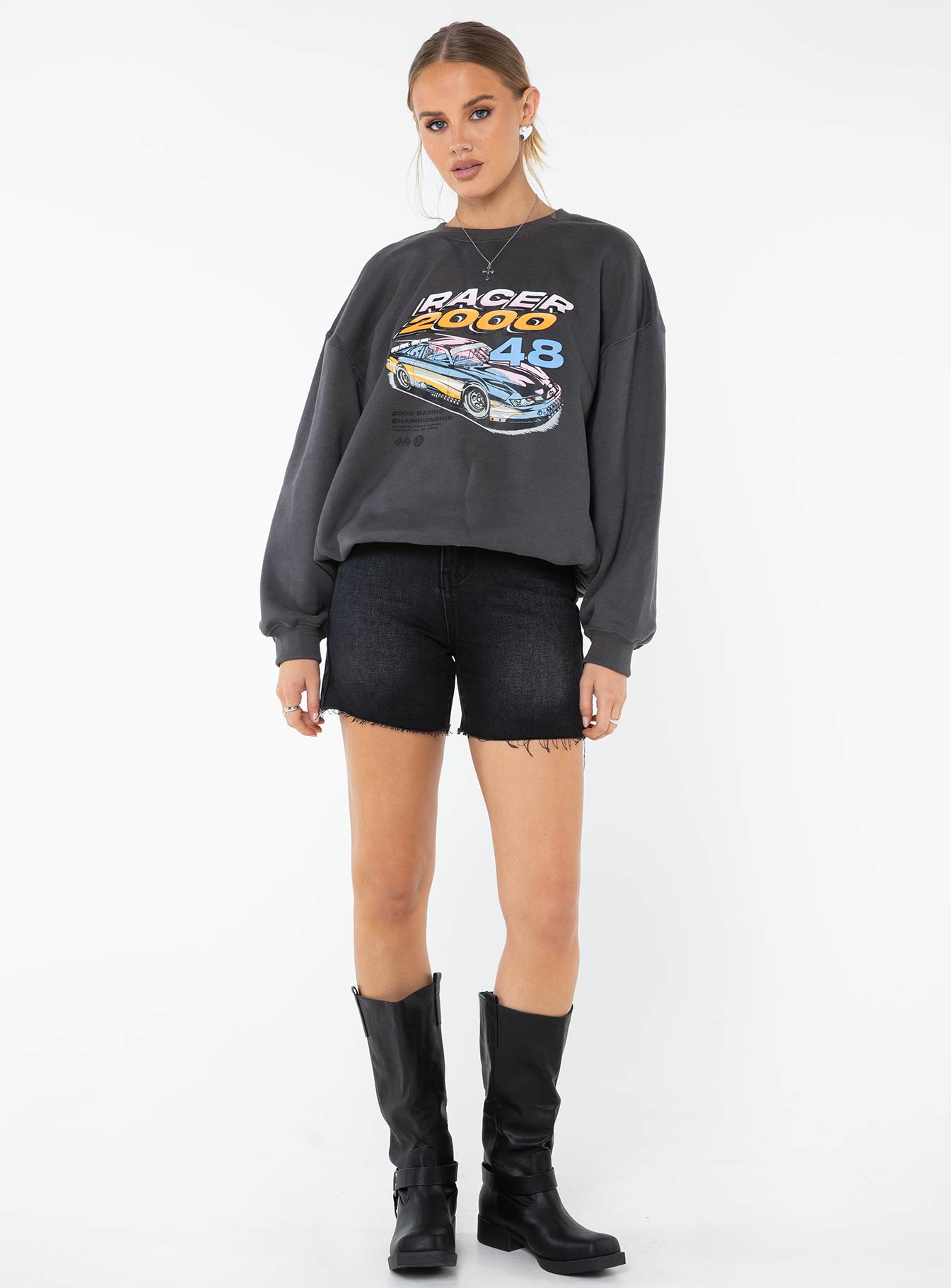 Speeder Sweatshirt Charcoal - Image 3