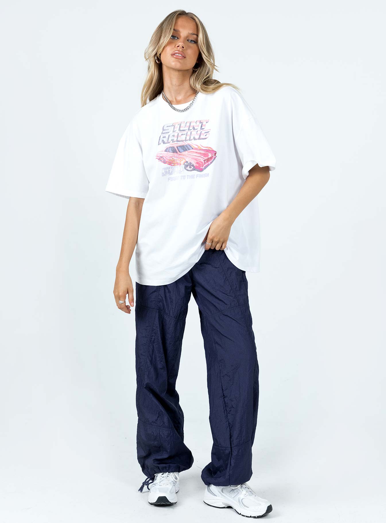 Stunt Racer Tee Ivory - Image 3