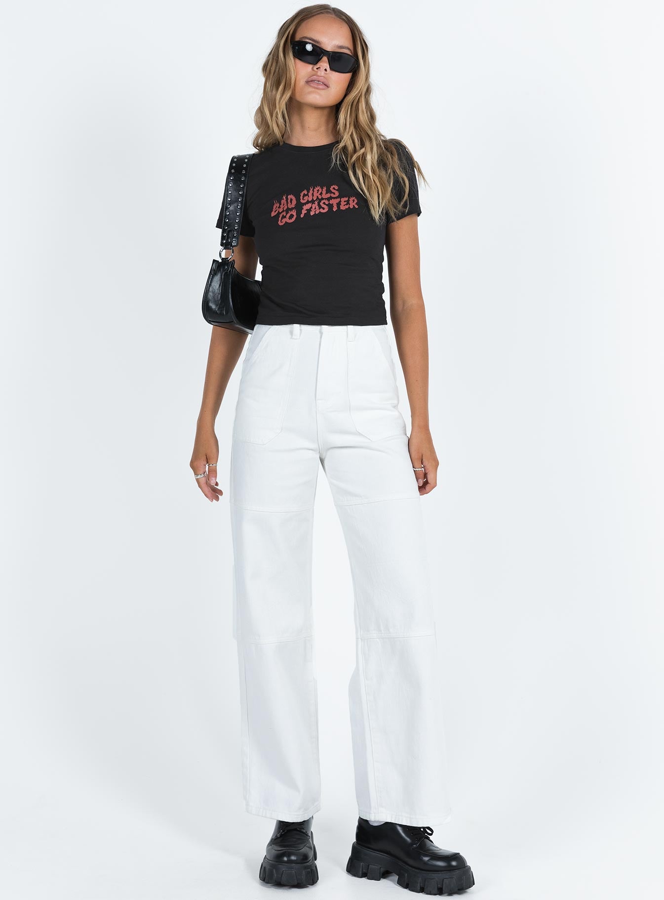 JGR & STN Faster Baby Tee Black - Image 3