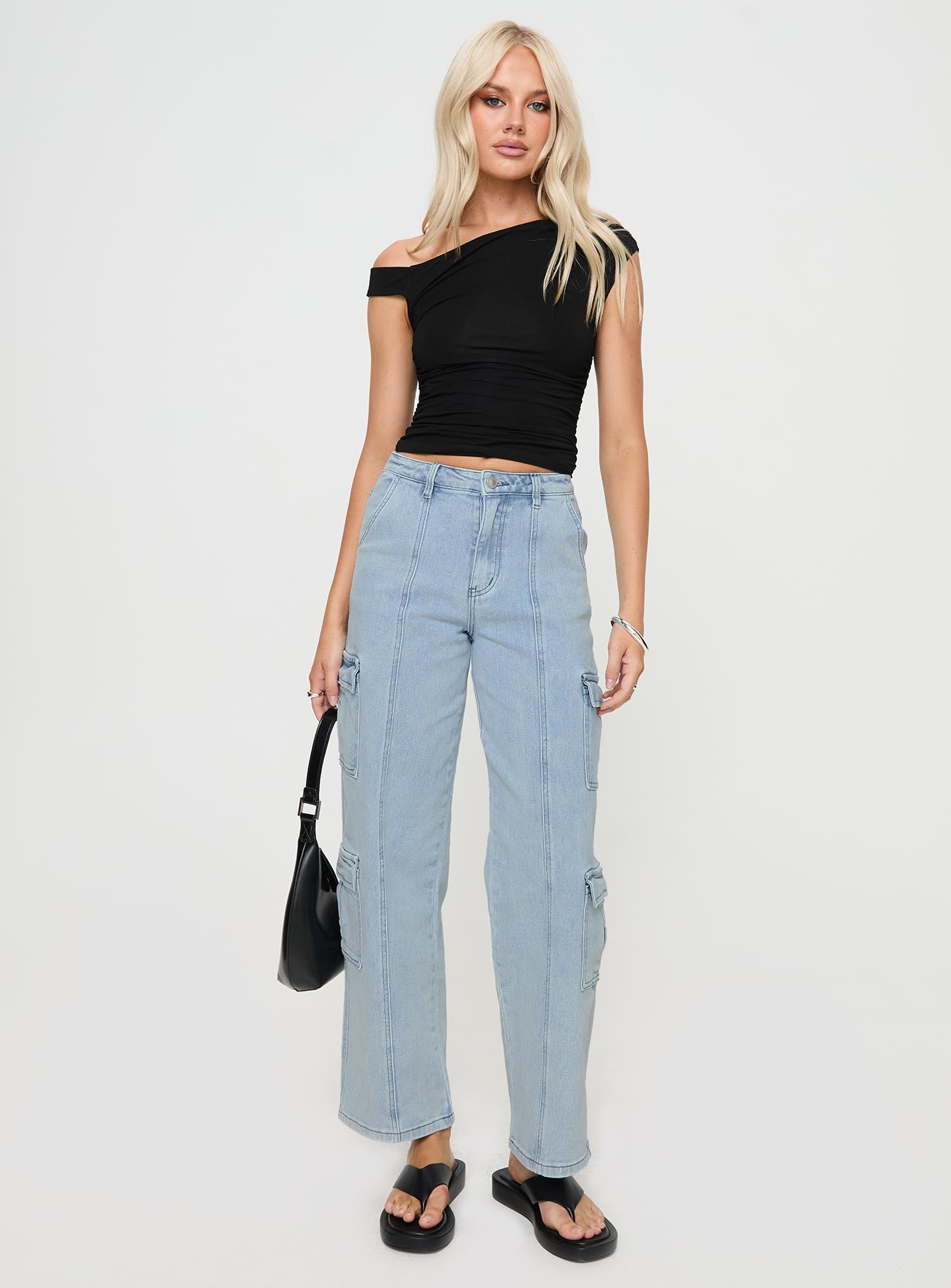 Nosita Cargo Jeans Light Wash - Image 2