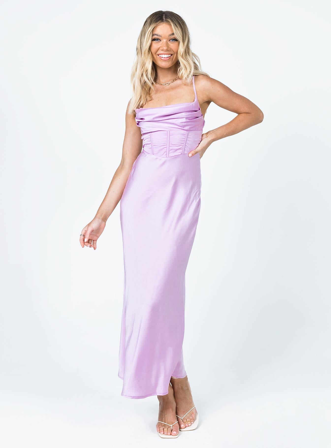 Lillie Midi Dress Purple - Image 2