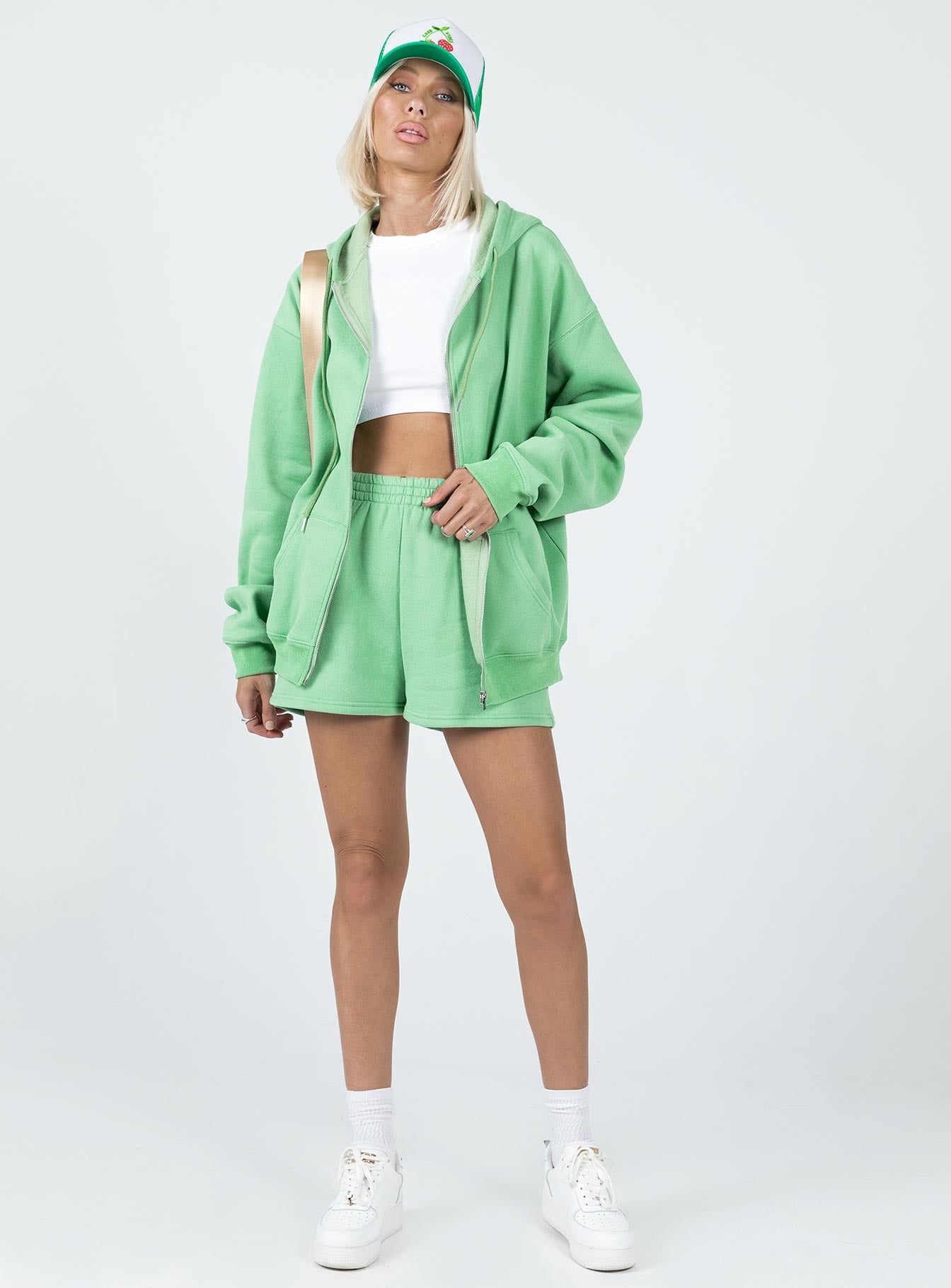 Hoda Zip Up Jacket Green - Image 3