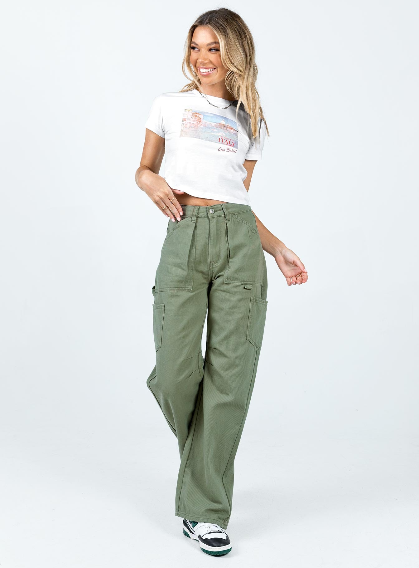 Bassett Cargo Jeans Khaki - Image 2