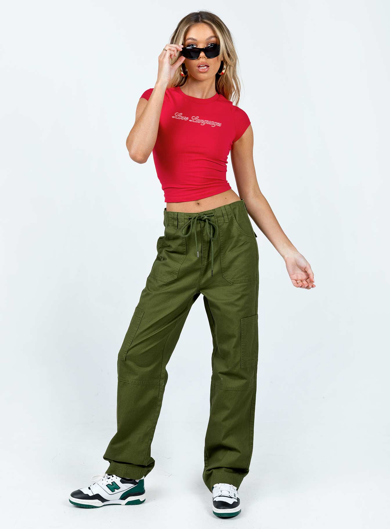 Pembrooke Cargo Pants Khaki - Image 2