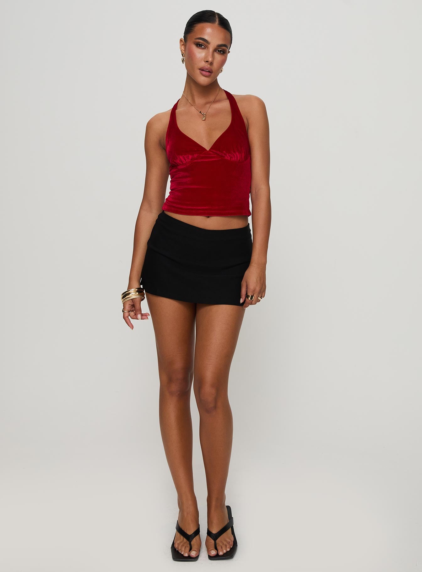 Tuberose Halter Top Red - Image 2