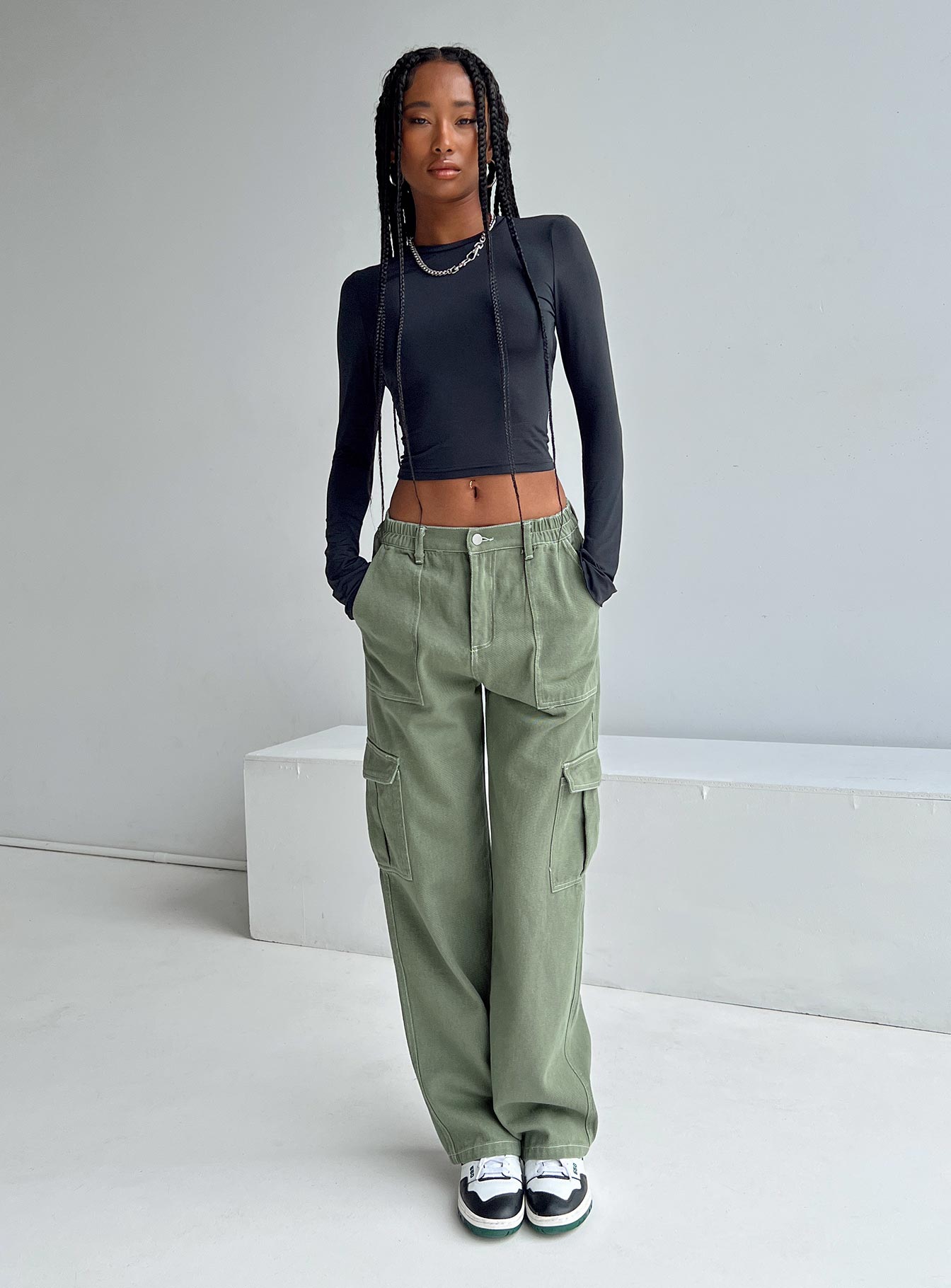 Pawley Cargo Pants Khaki - Image 2