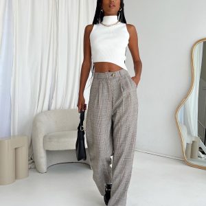 Vail Pants Beige Check