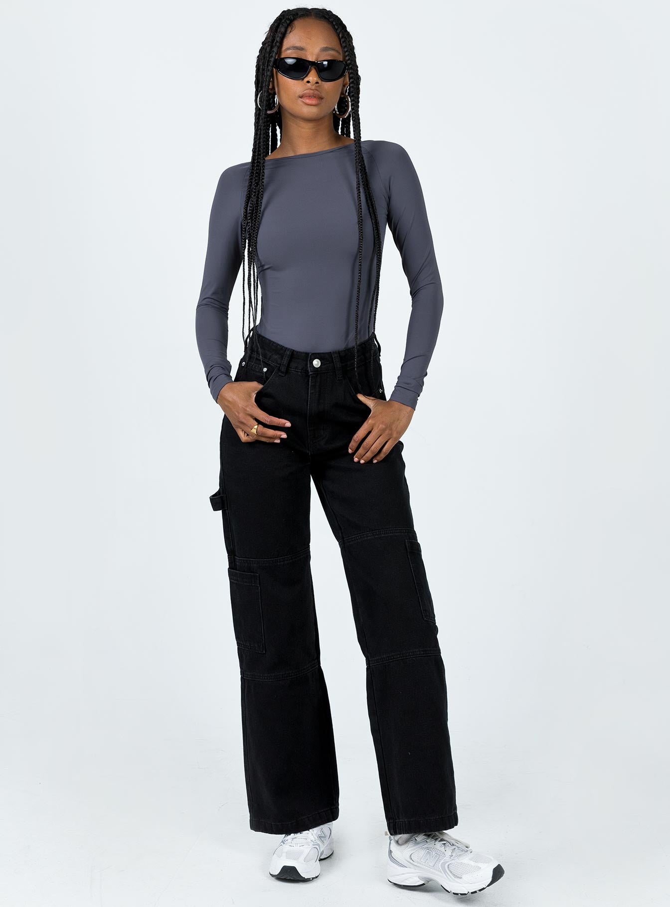 Gatewood Long Sleeve Bodysuit Slate - Image 4