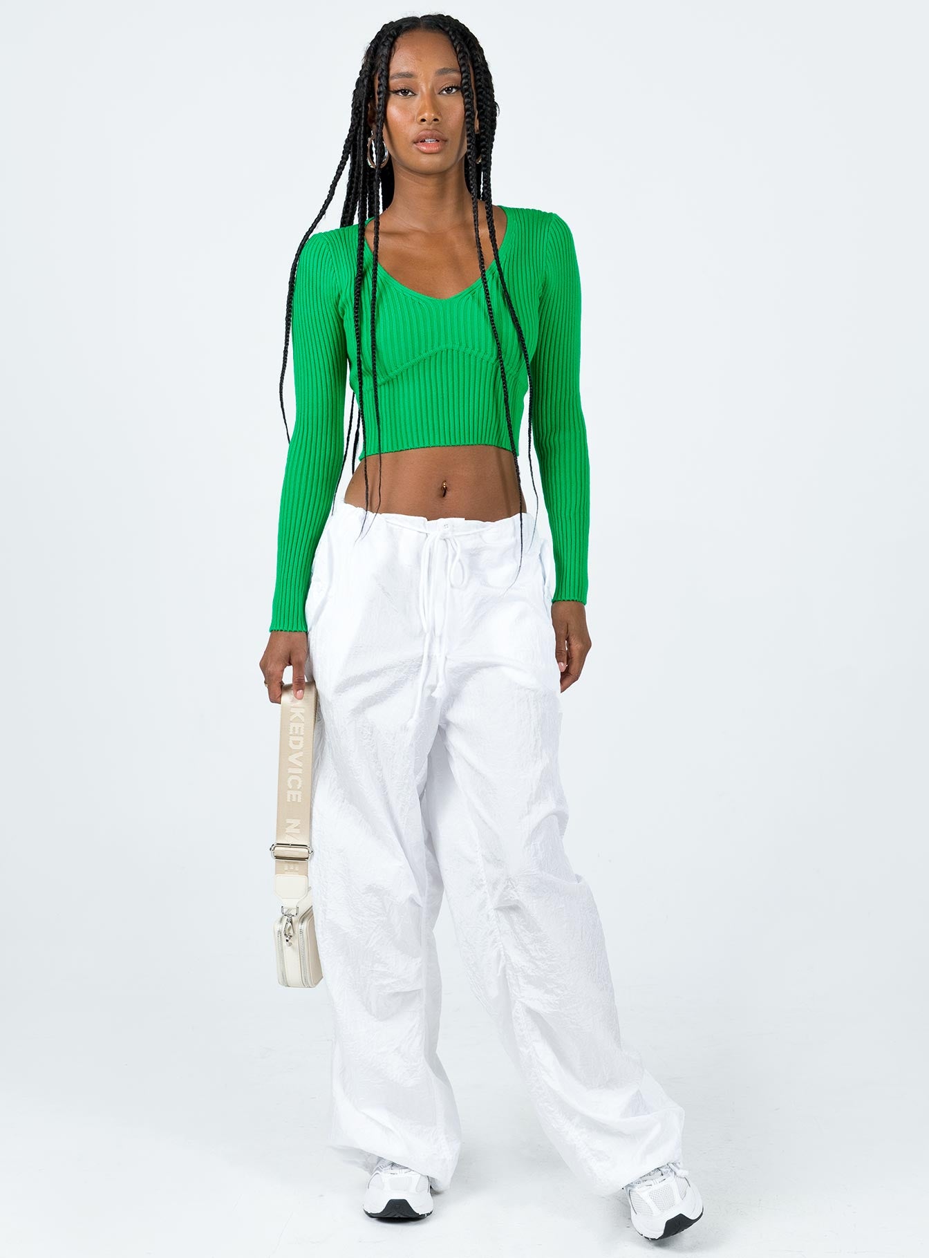 Trucco Long Sleeve Top Green - Image 2