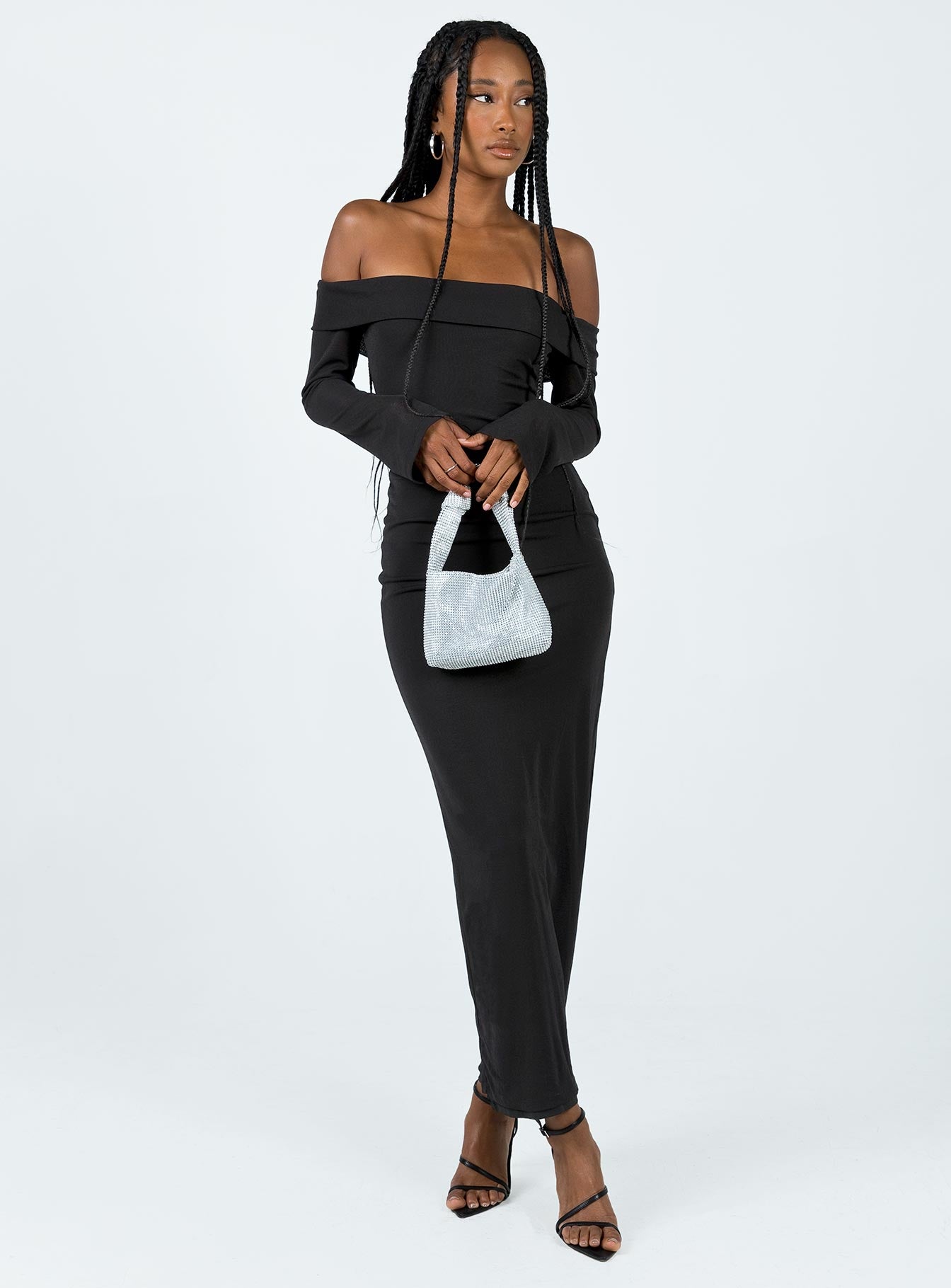 Maida Maxi Dress Black - Image 3