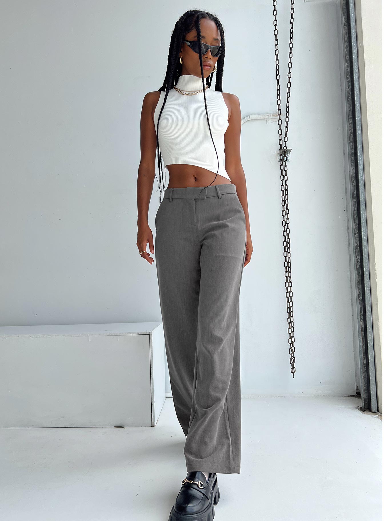 Motel Jabba Trouser Charcoal - Image 3