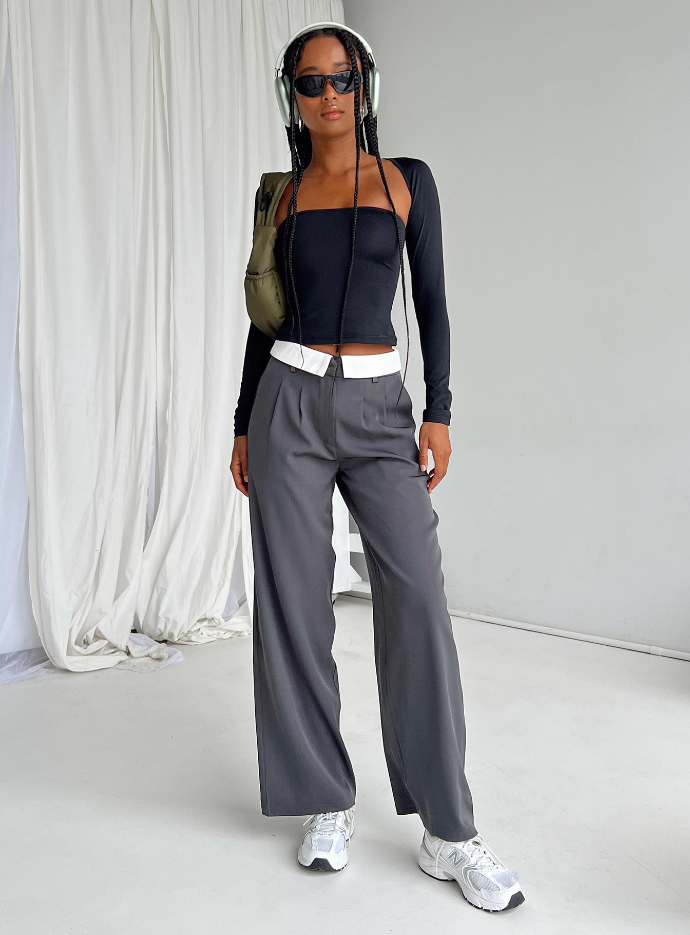 Moran Two Piece Bolero Top Black - Image 2