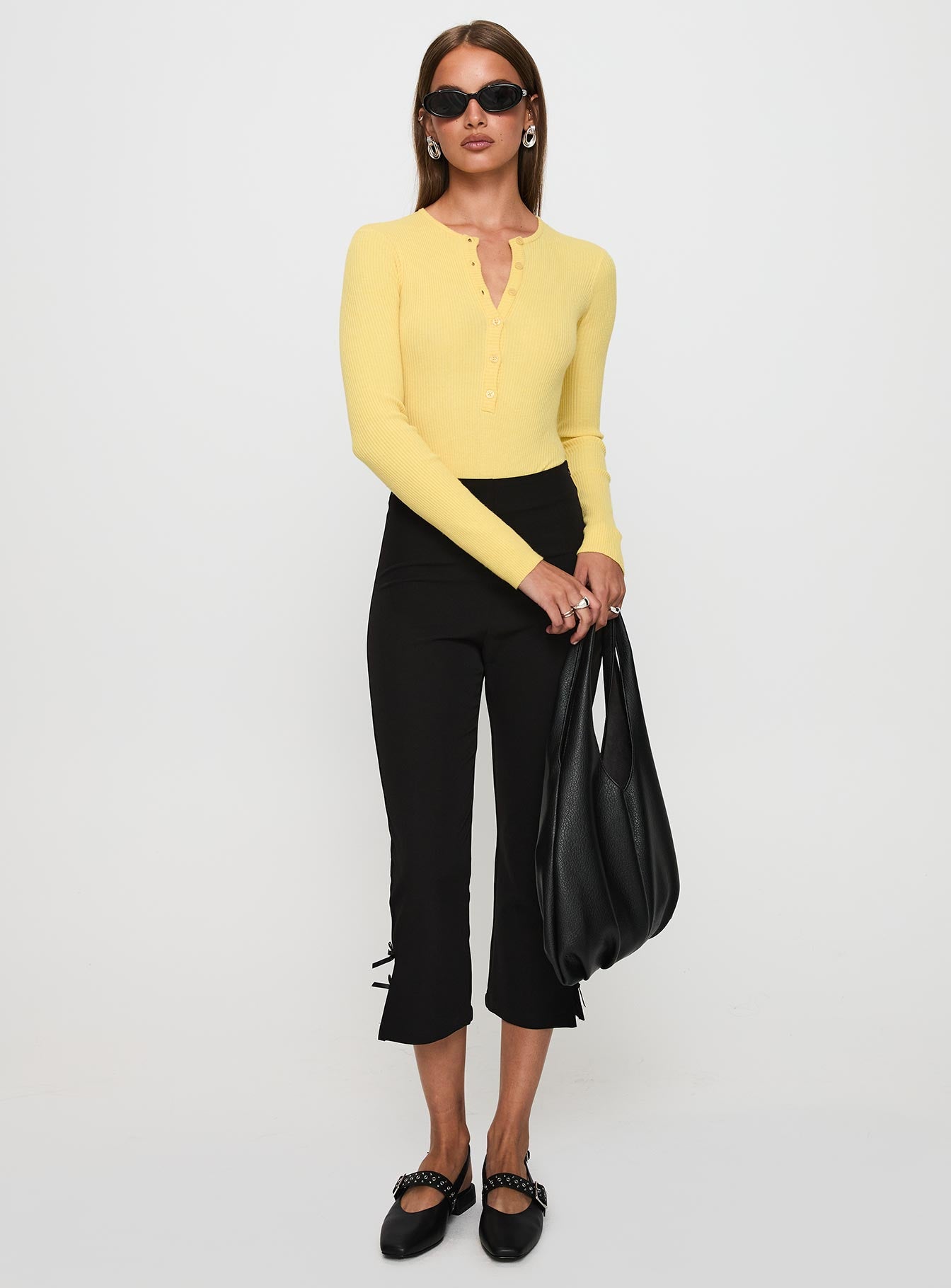 Kerra Long Sleeve Bodysuit Lemon - Image 3