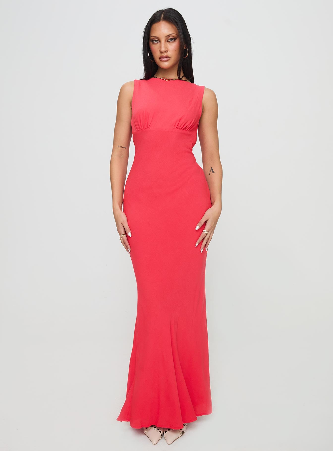 Bourne Maxi Dress Red - Image 2