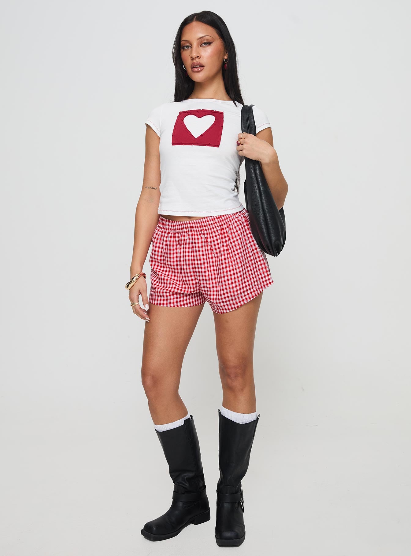 Were Lovers Baby Tee White - Image 3