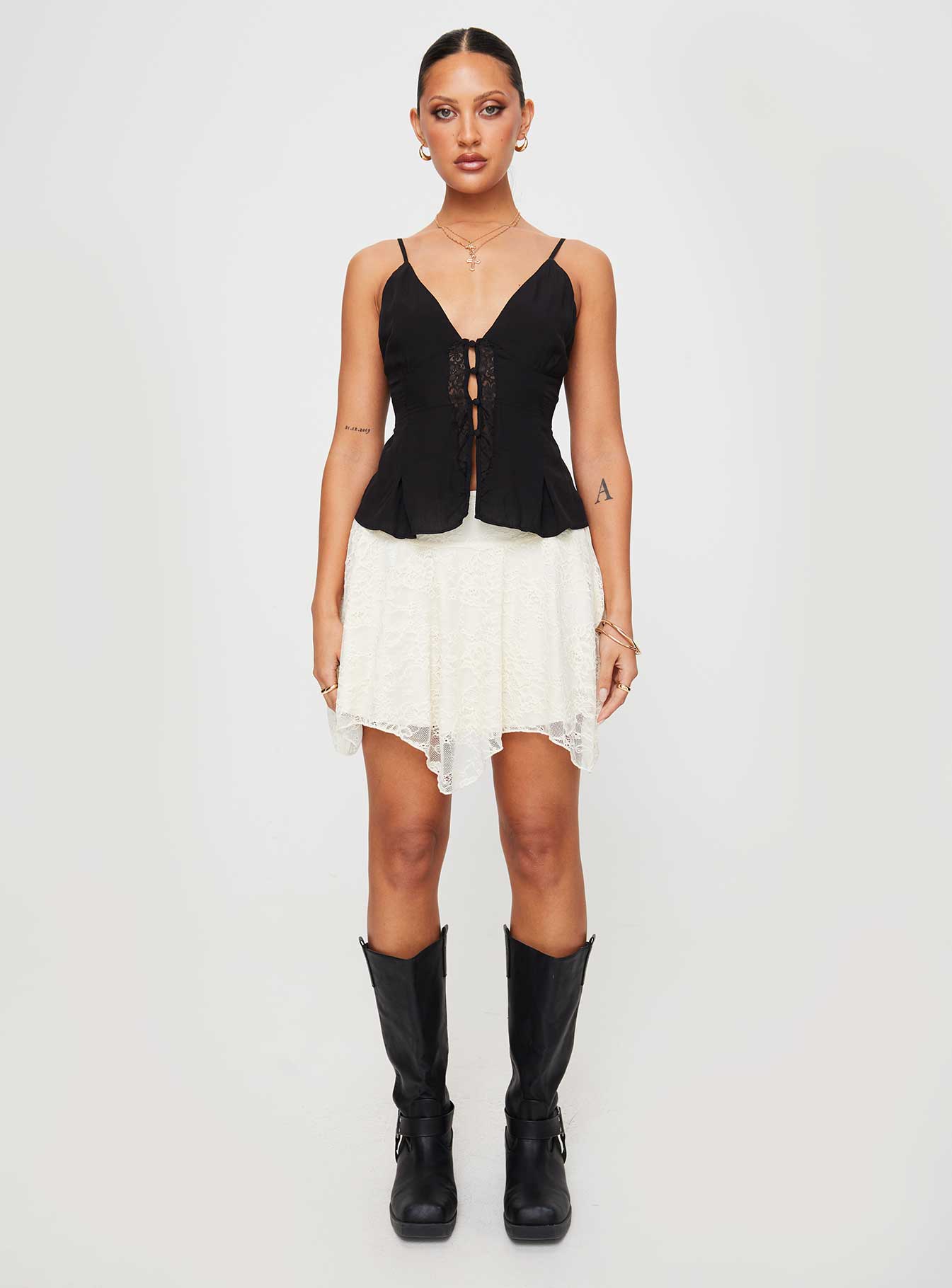 Signs Lace Top Black - Image 2
