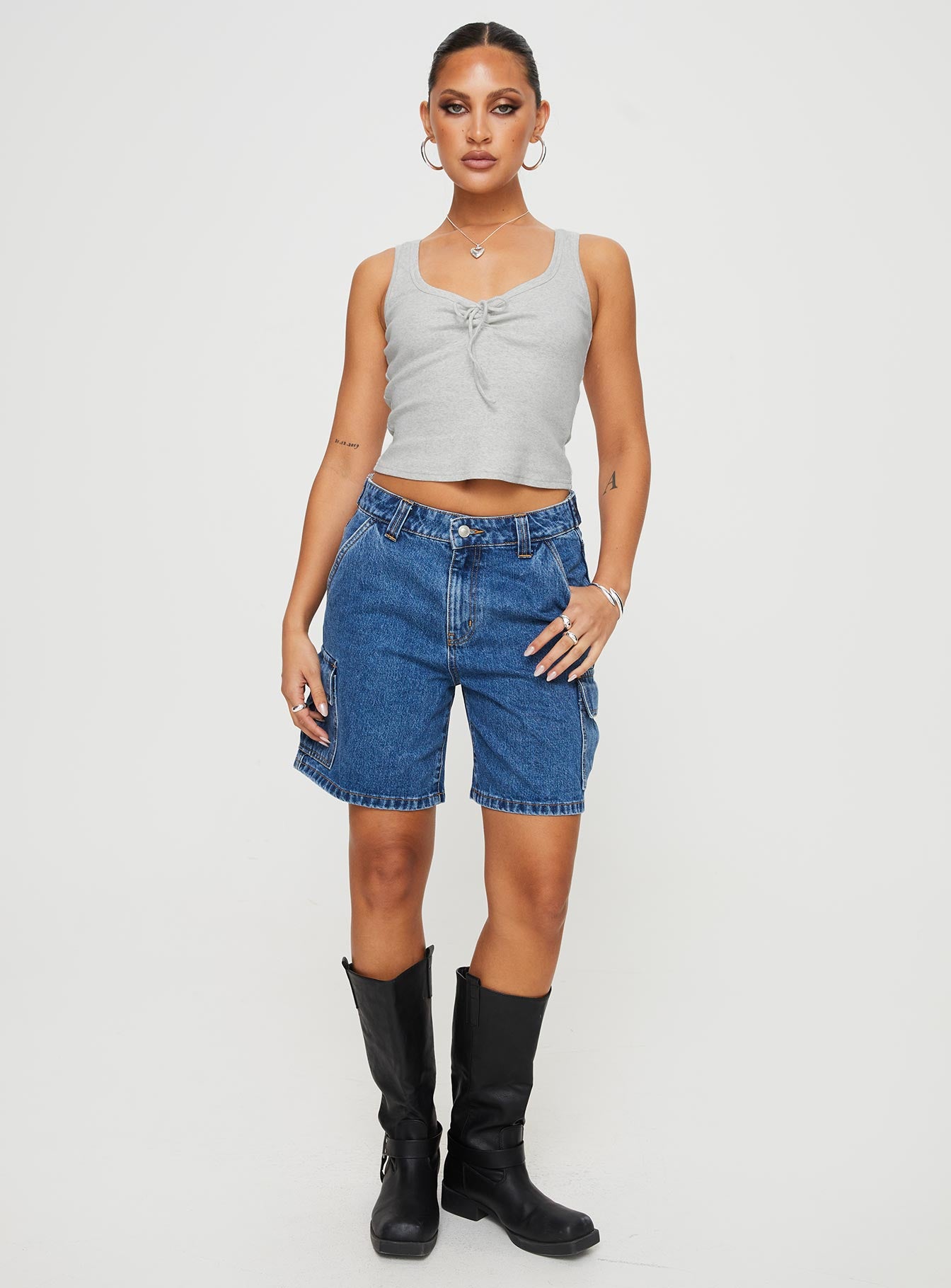 Sixteen Tank Top Grey - Image 3